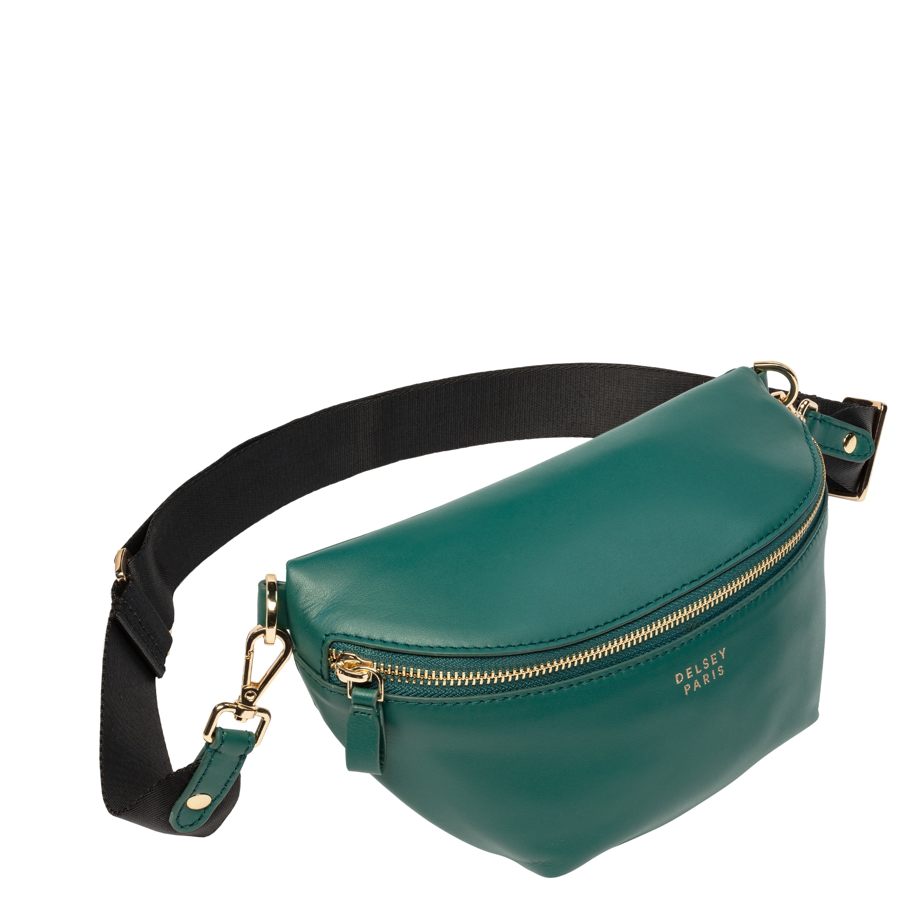 delsey-le-cuir-lisse-bauchtasche-gr-n-leder-crossbody image 6