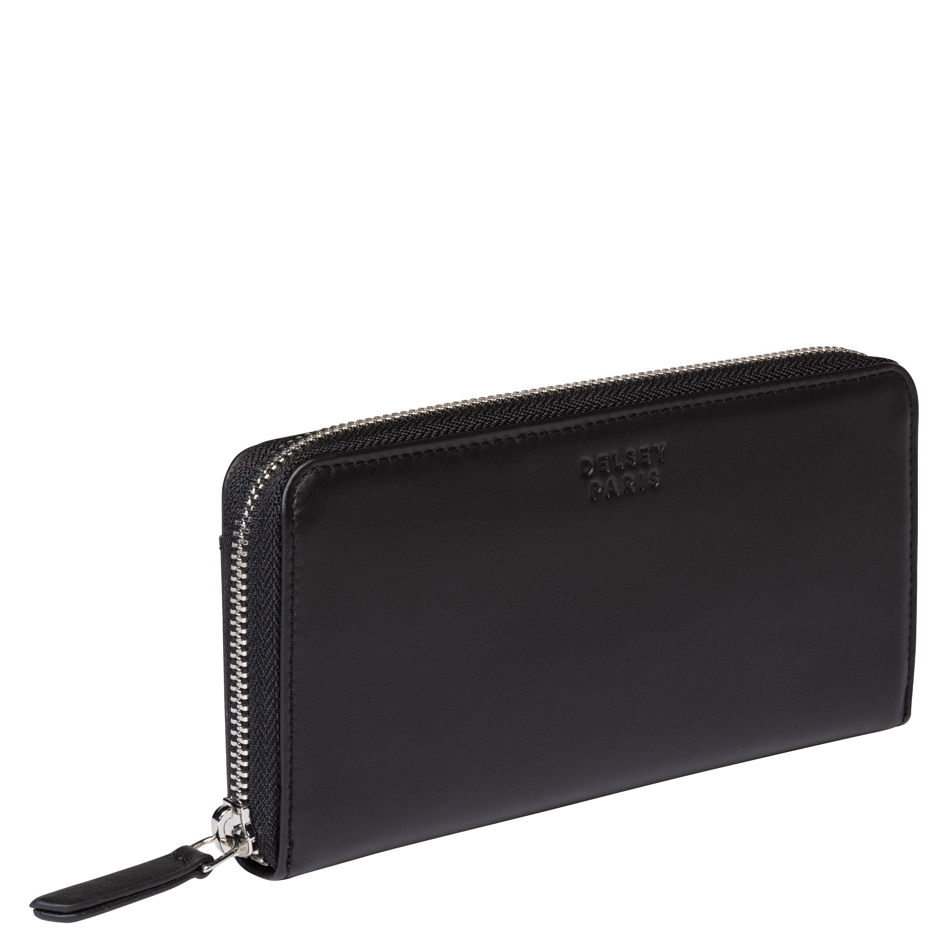 delsey-le-cuir-lisse-geldb-rse-schwarz-leder-herren image 2