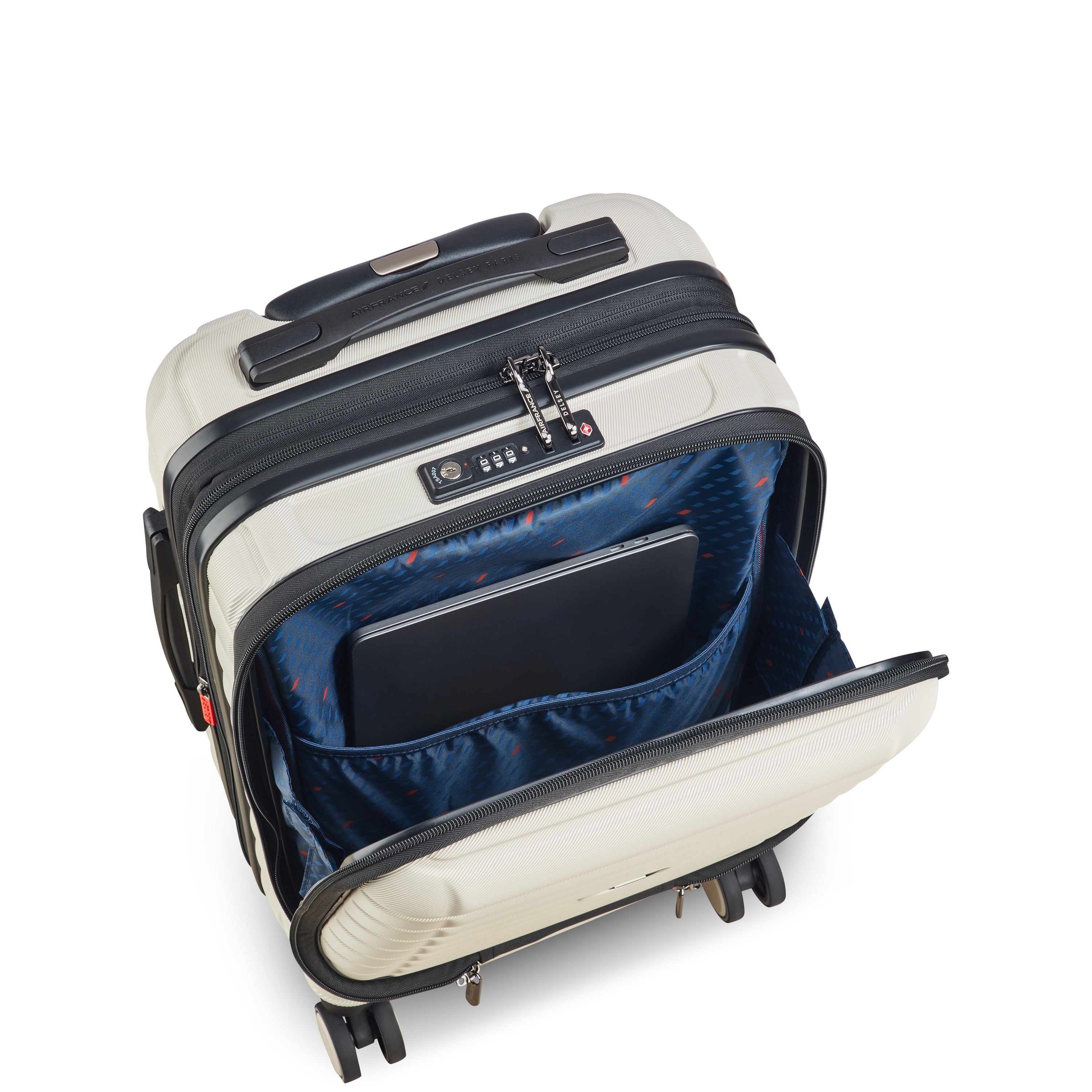 delsey-elegance-kabinenkoffer-55-cm-ivory-erweiterbar image 4