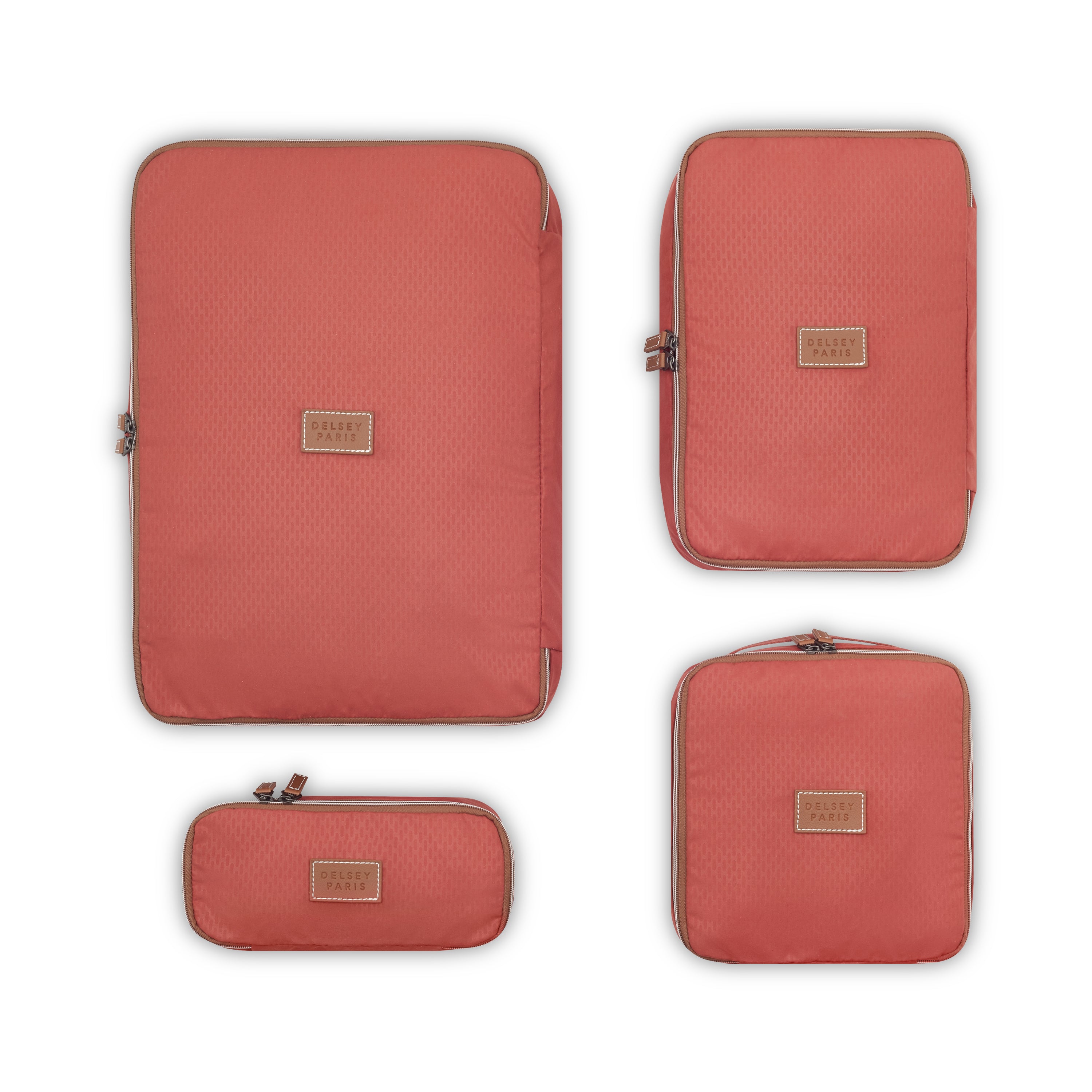 delsey-chatelet-air-2-0-packing-cubes-terracotta-4er-set image 4