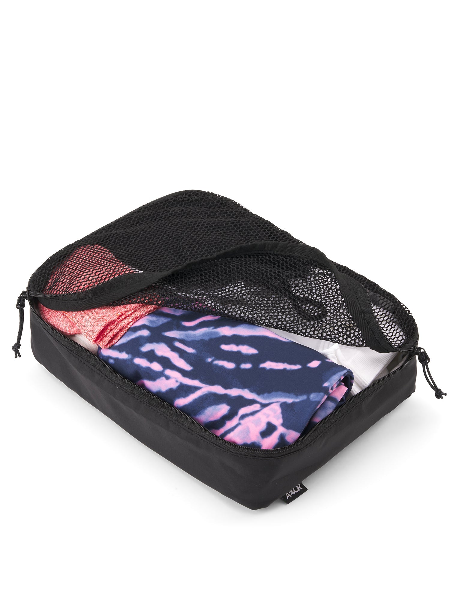 aevor-packing-cube-medium-packw-rfel-ripstop-black-mesh image 2