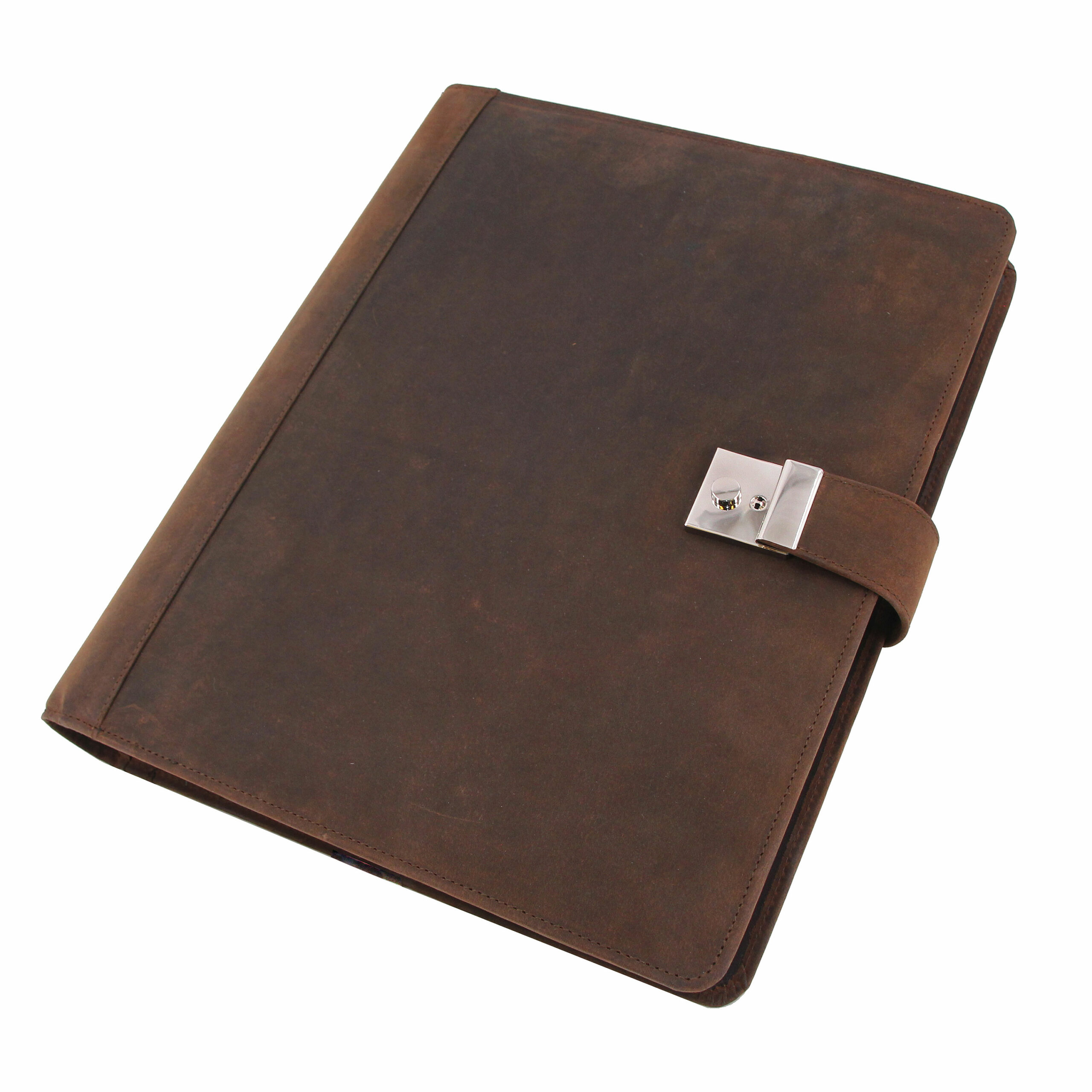 alumaxx-dokumentenmappe-a4-mit-schloss-hunter-leder-braun image 2
