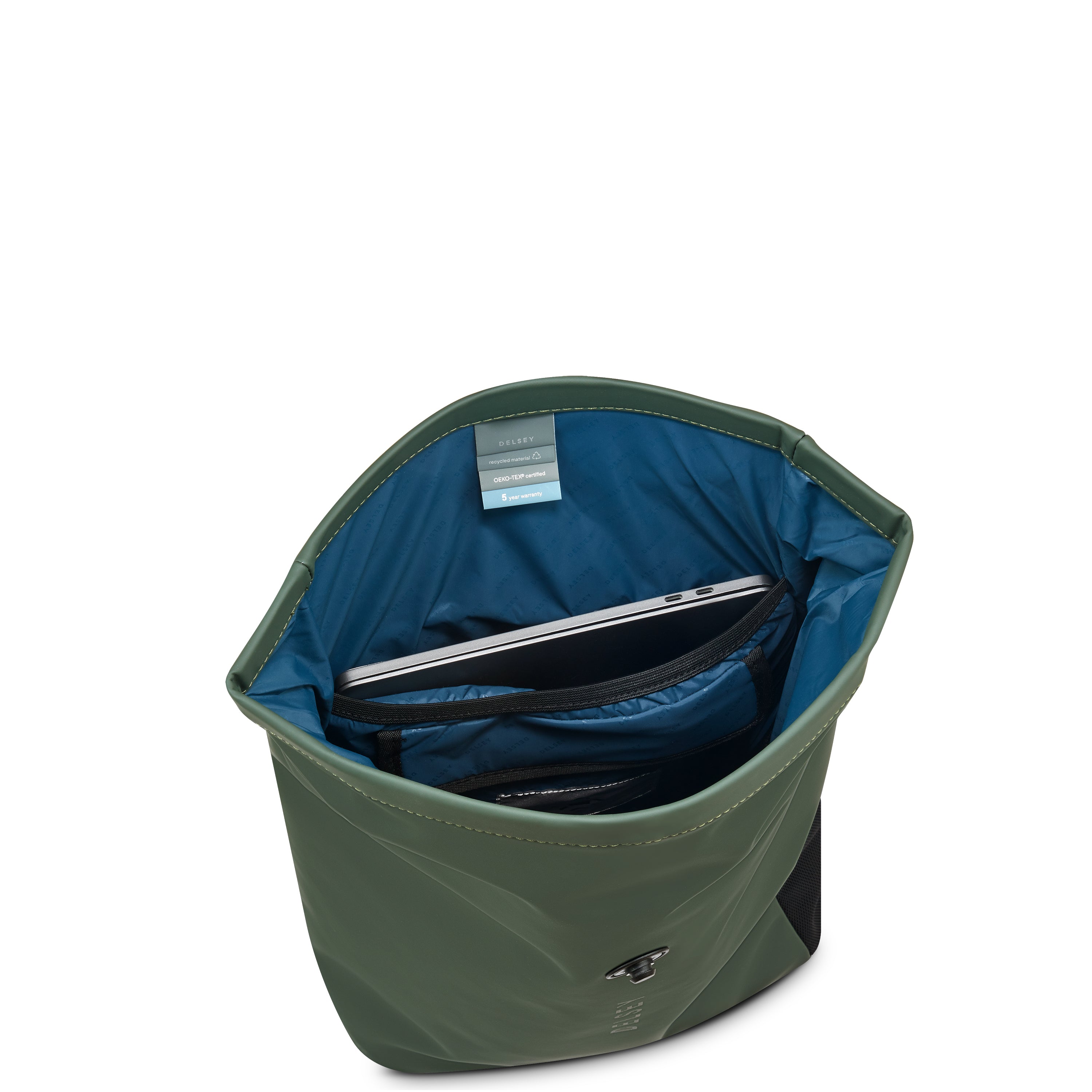 delsey-maubert-2-0-turenne-soft-rucksack-24l-gr-n-rolltop image 5