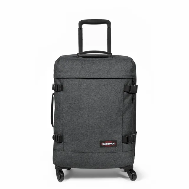 eastpak-tranverz-m-koffer-black-denim-mit-rollen-und-teleskopgriff image 1