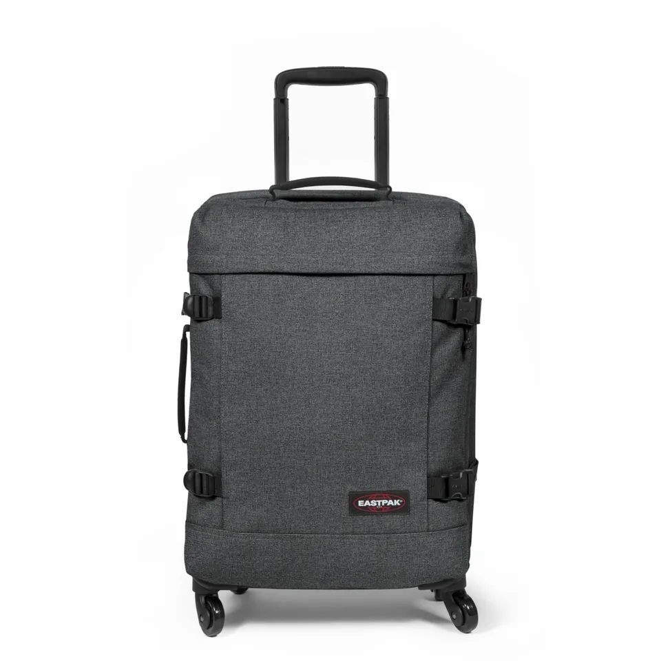 eastpak-tranverz-m-koffer-black-denim-mit-rollen-und-teleskopgriff image 1