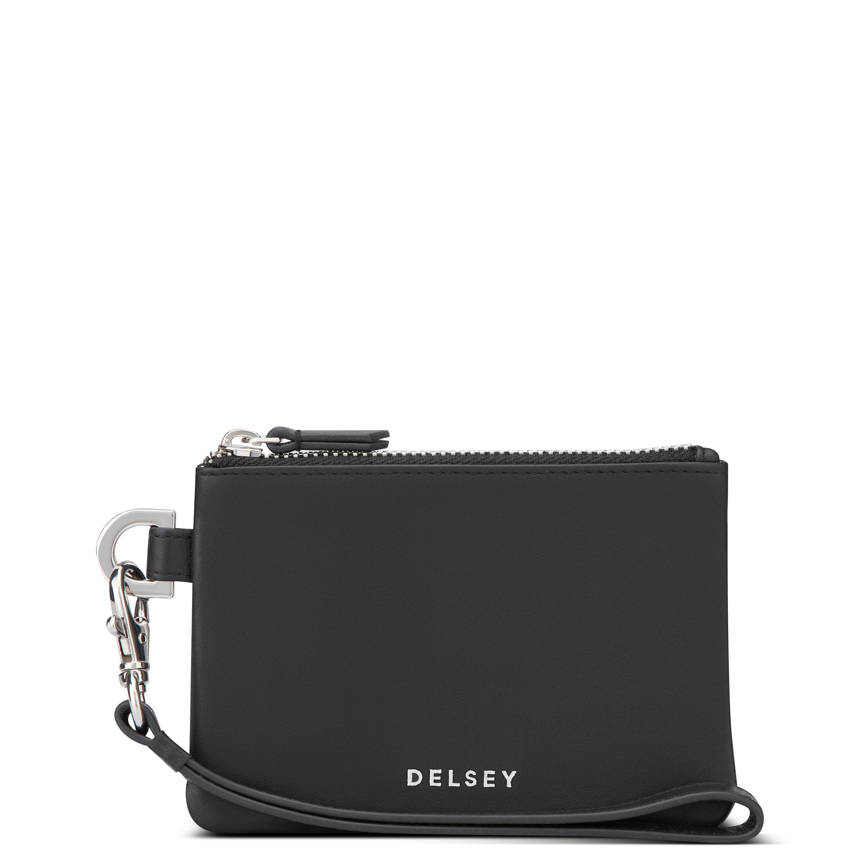delsey-le-cuir-lisse-pouch-kosmetiktasche-schwarz-leder image 4