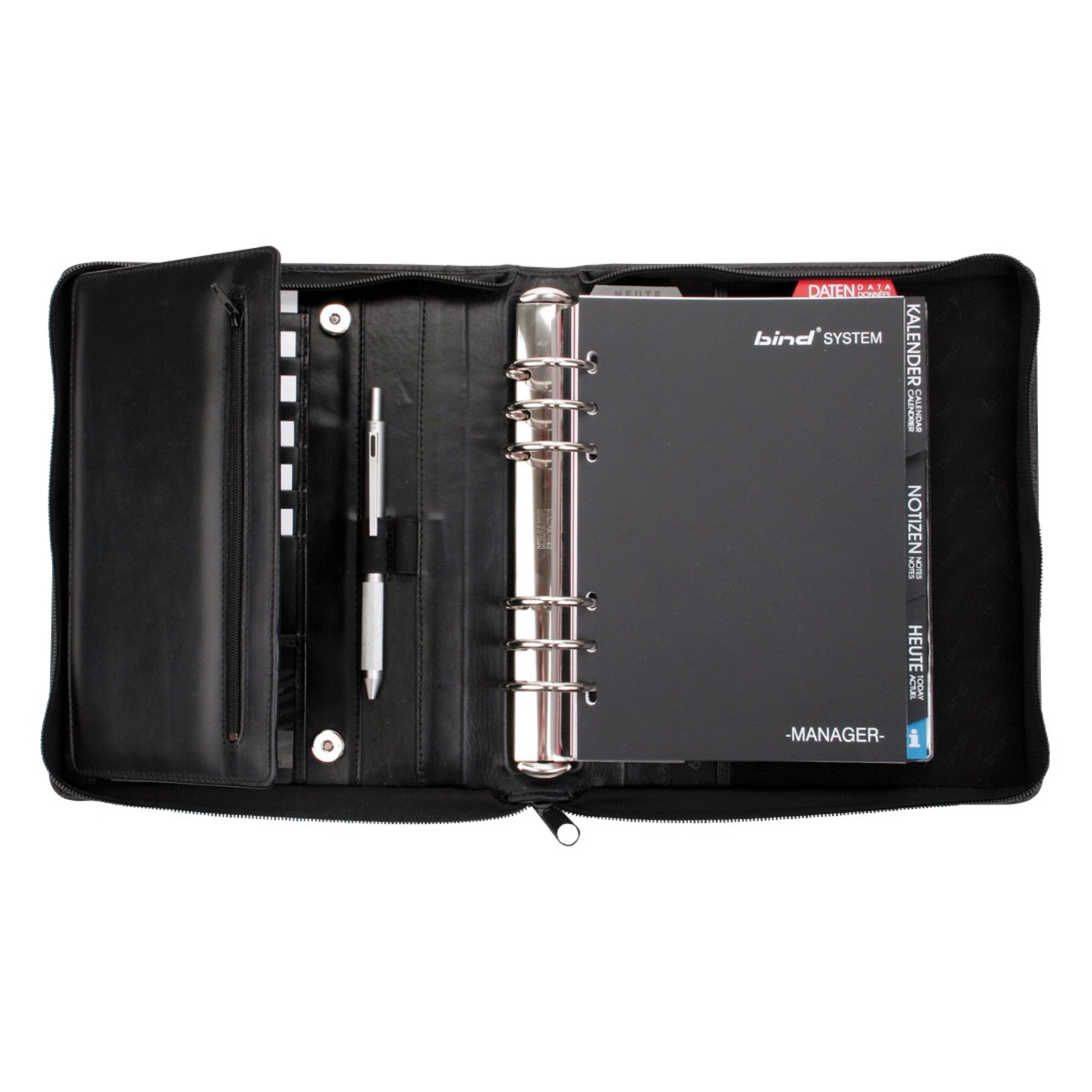alumaxx-manager-planer-a5-systemplaner-schwarz-nappaleder image 1