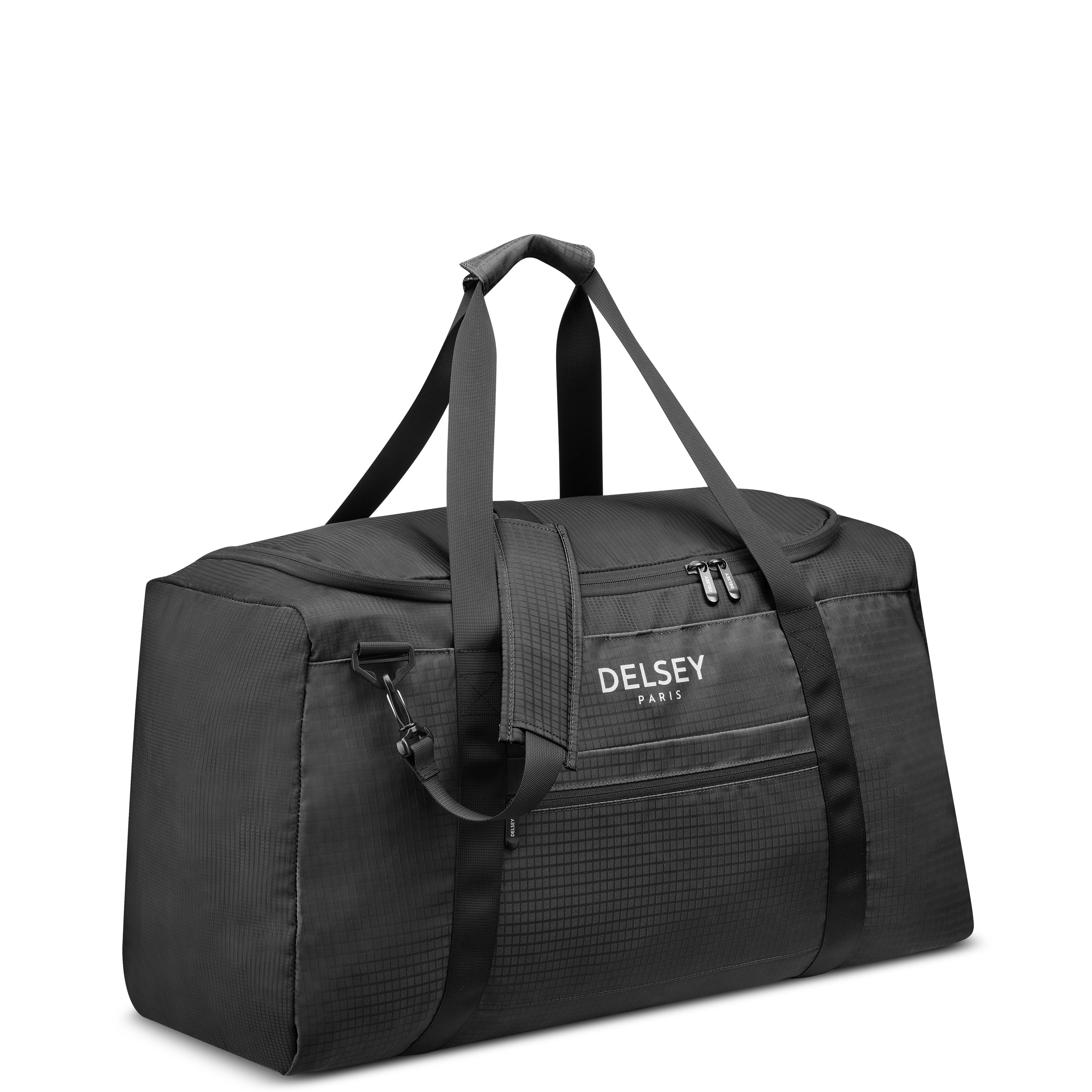delsey-nomade-duffle-bag-65-cm-schwarz-faltbar-reisetasche image 2