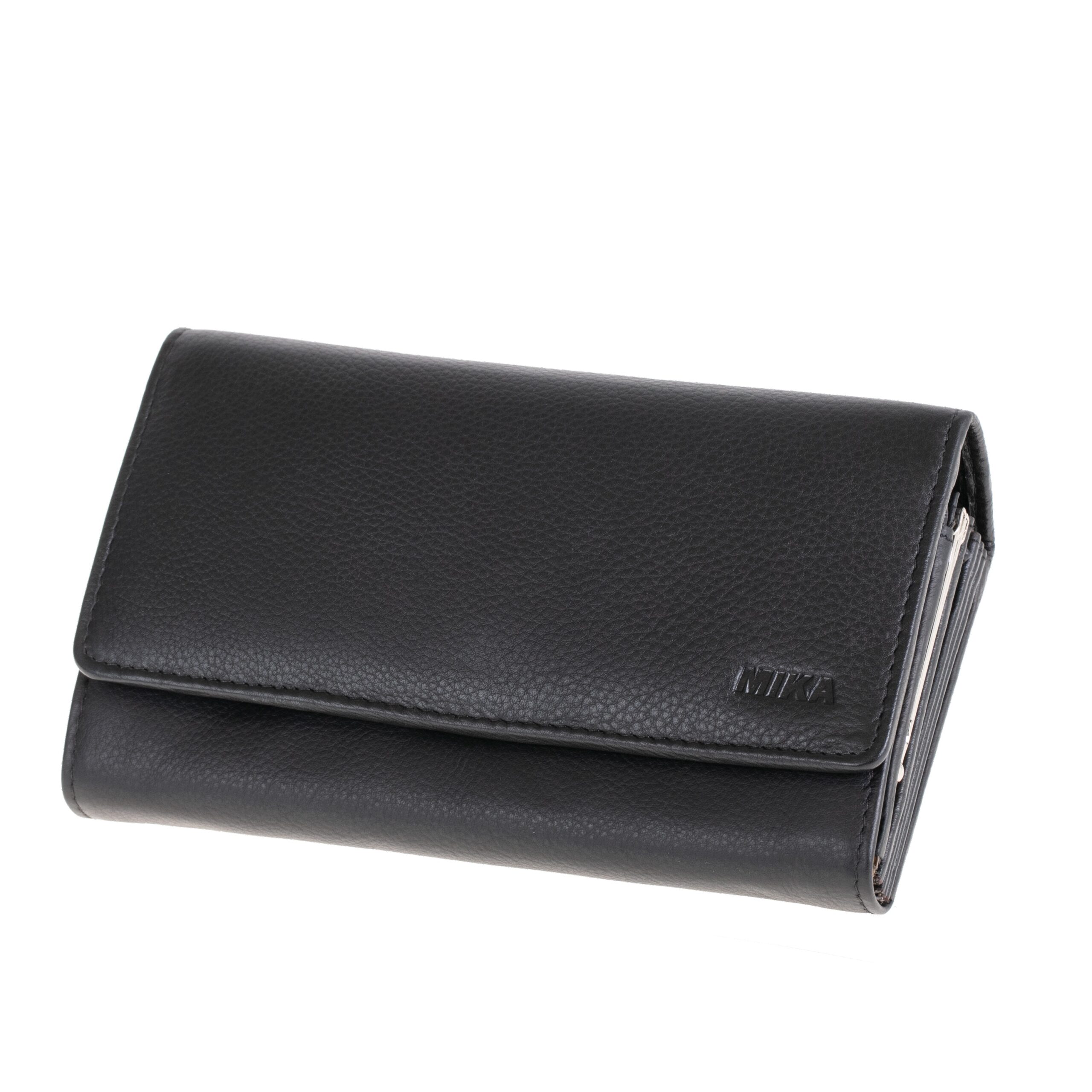 mika-damengeldb-rse-portemonnaie-leder-schwarz-querformat image 1