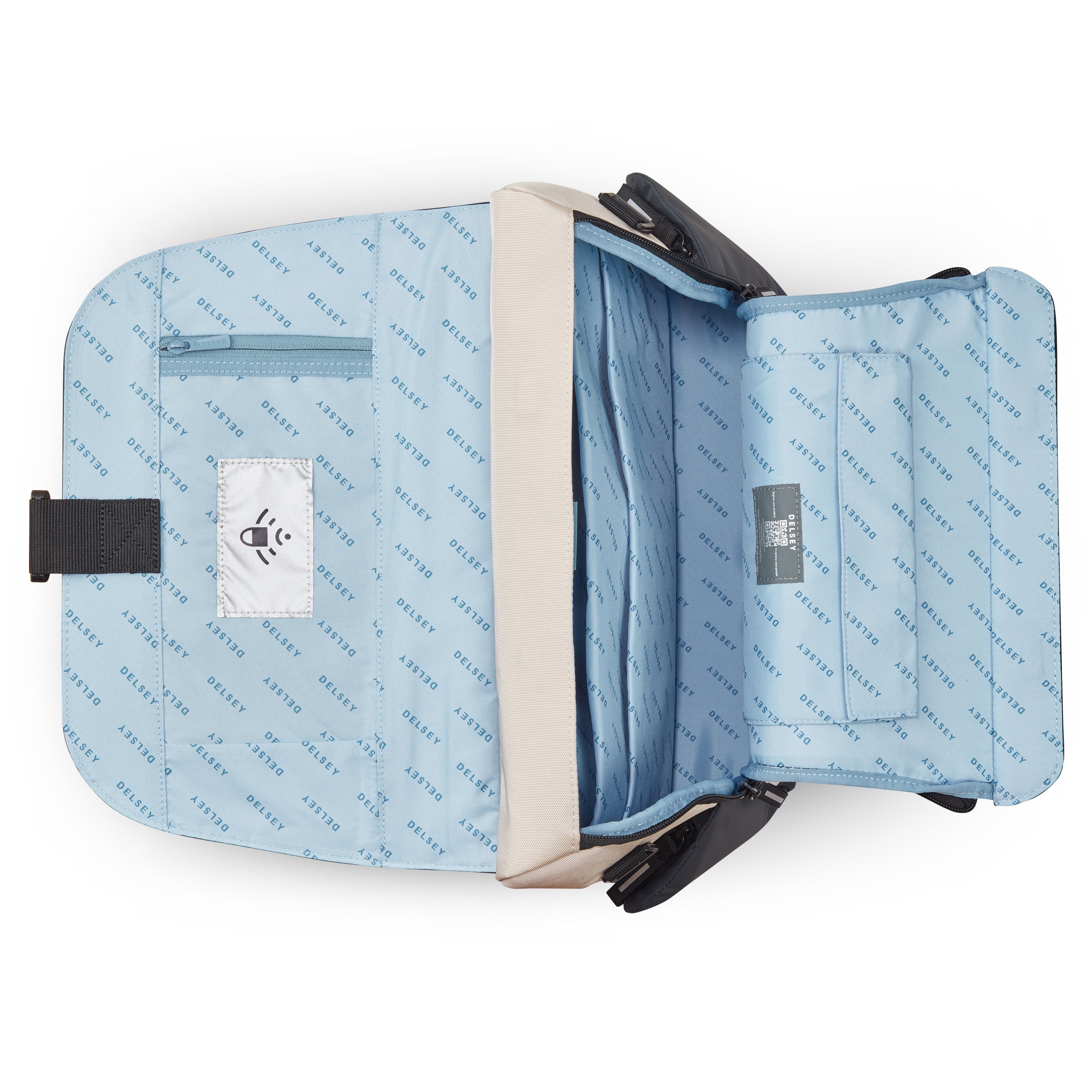 delsey-securflap-messenger-sand-umh-ngetasche-schultertasche image 5