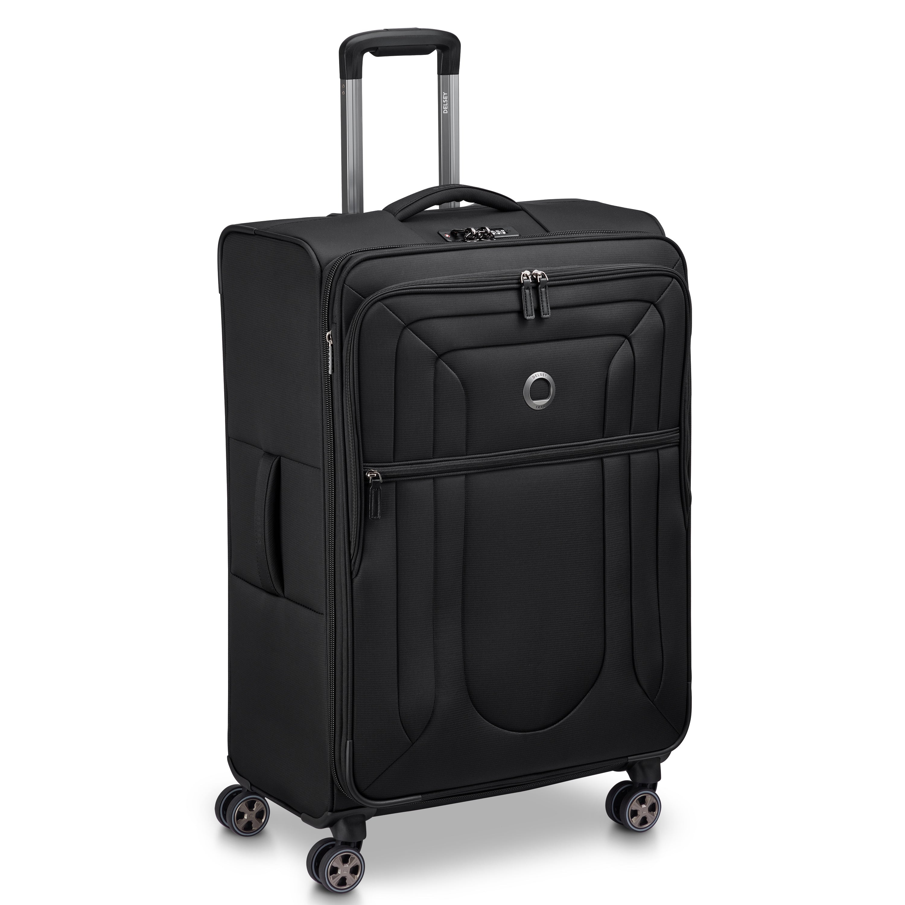 delsey-paris-brochant-3-shadow-dlx-koffer-76-cm-schwarz-erweiterbar image 2