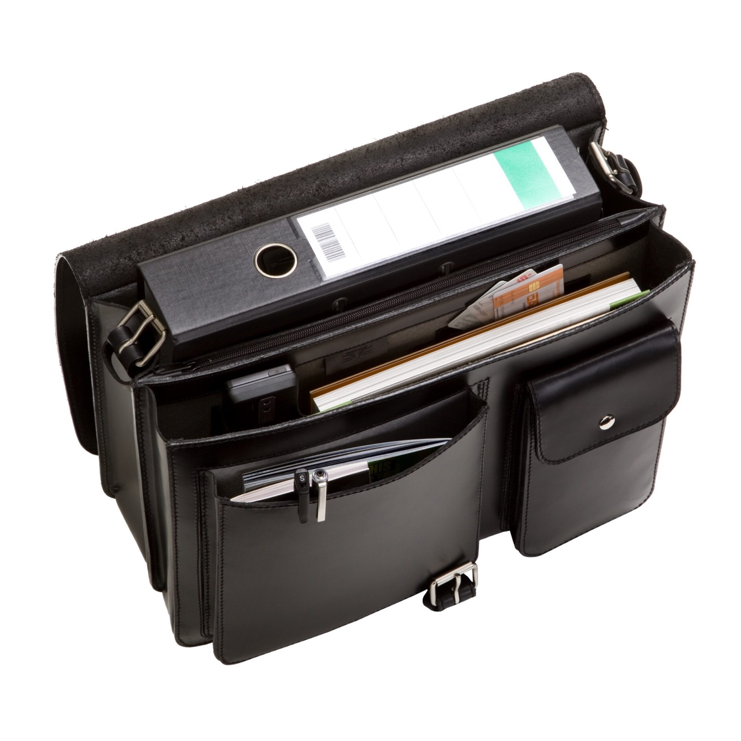 alumaxx-scotty-schultertasche-schwarz-sattelleder-40-cm image 2