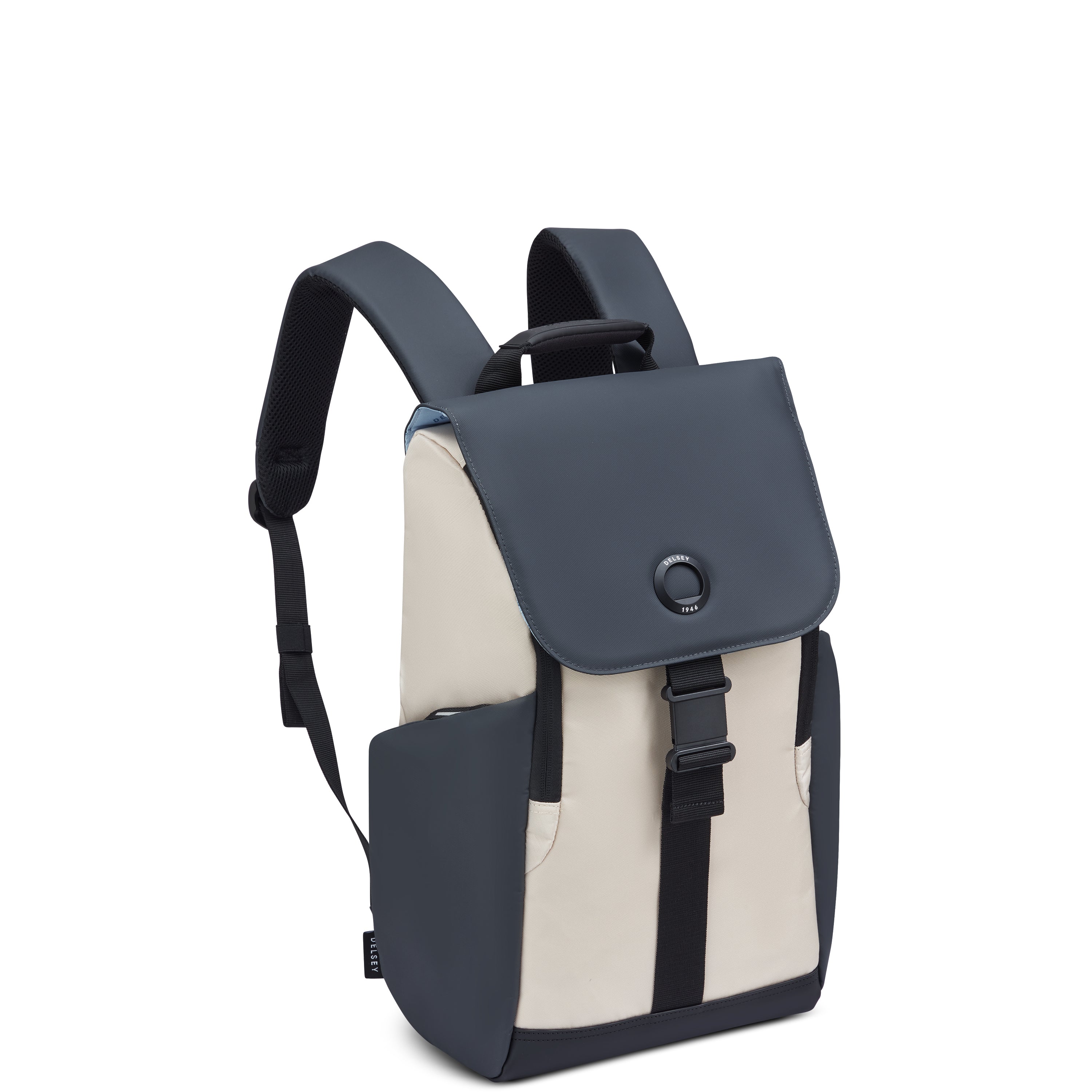 delsey-securflap-rucksack-22l-sand-laptop-daypack-mit-klappe image 2