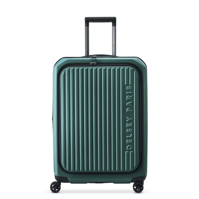 delsey-brochant-3-securitime-zip-koffer-65-5-cm-gr-n-erweiterbar image 1