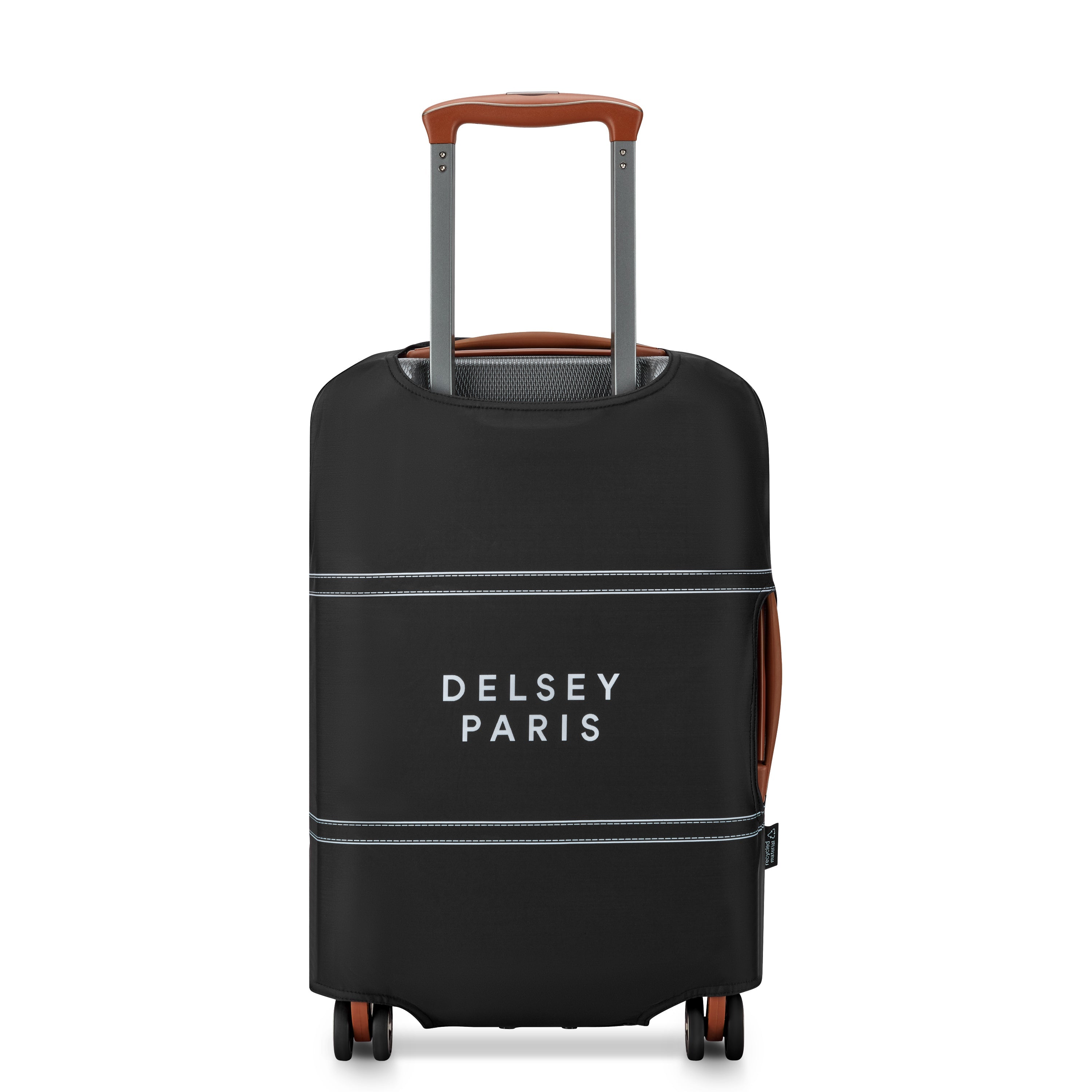 delsey-le-cuir-lisse-kofferh-lle-schwarz-kofferschutz image 5