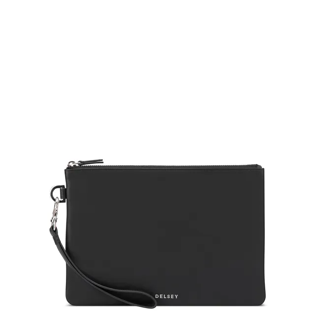delsey-le-cuir-lisse-pouch-kosmetiktasche-schwarz-leder-2 image 1