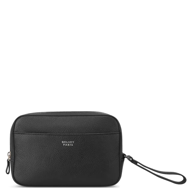 delsey-le-cuir-lisse-kulturtasche-schwarz-leder image 1