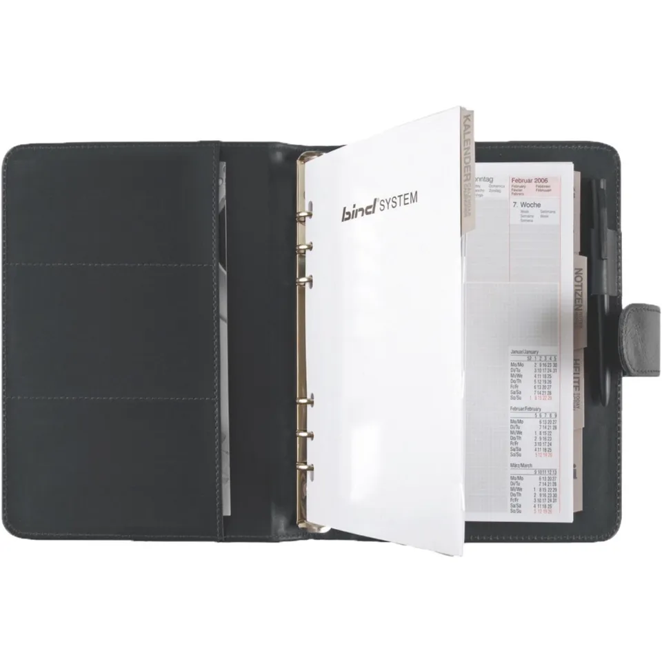 alumaxx-systemplaner-a5-terminkalender-schwarz-20-mm-ring image 1