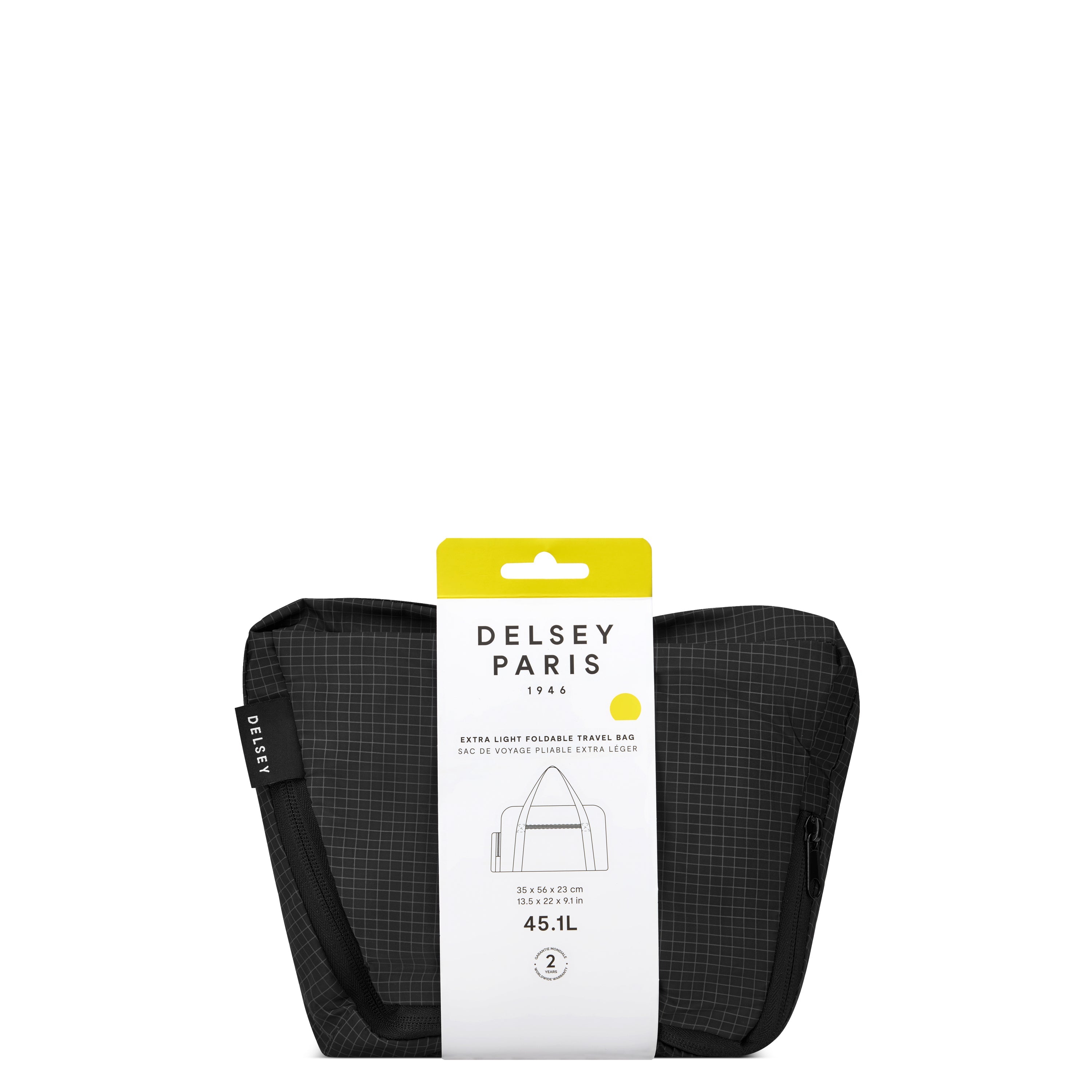 delsey-le-cuir-lisse-faltbare-tasche-56-cm-schwarz image 7