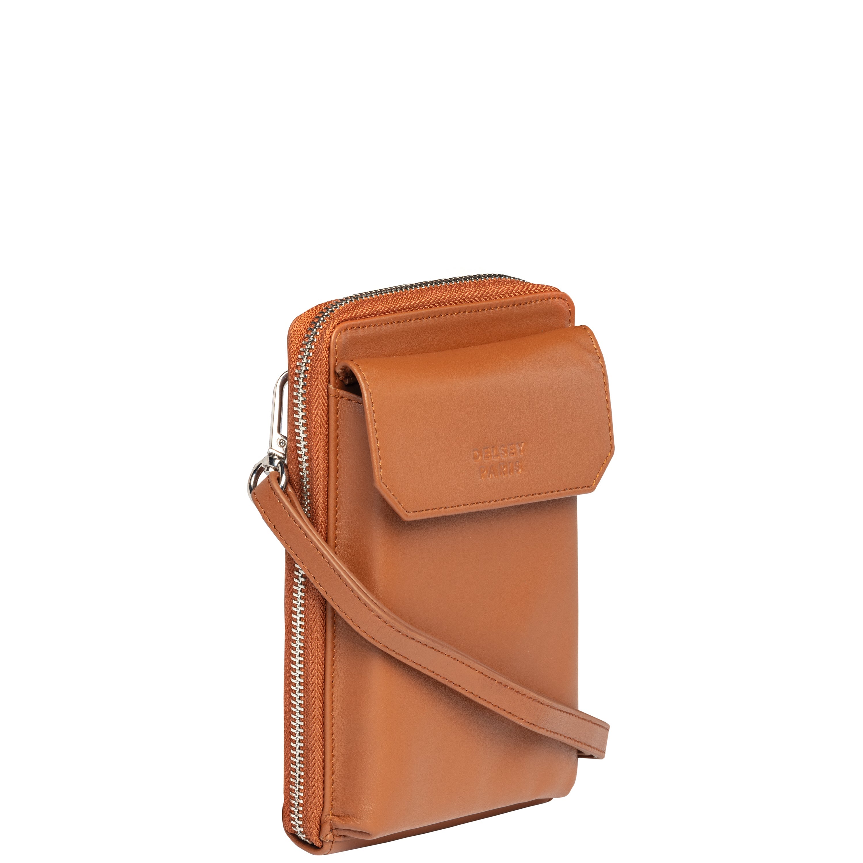 delsey-paris-le-cuir-lisse-geldb-rse-cognac-leder-2 image 2
