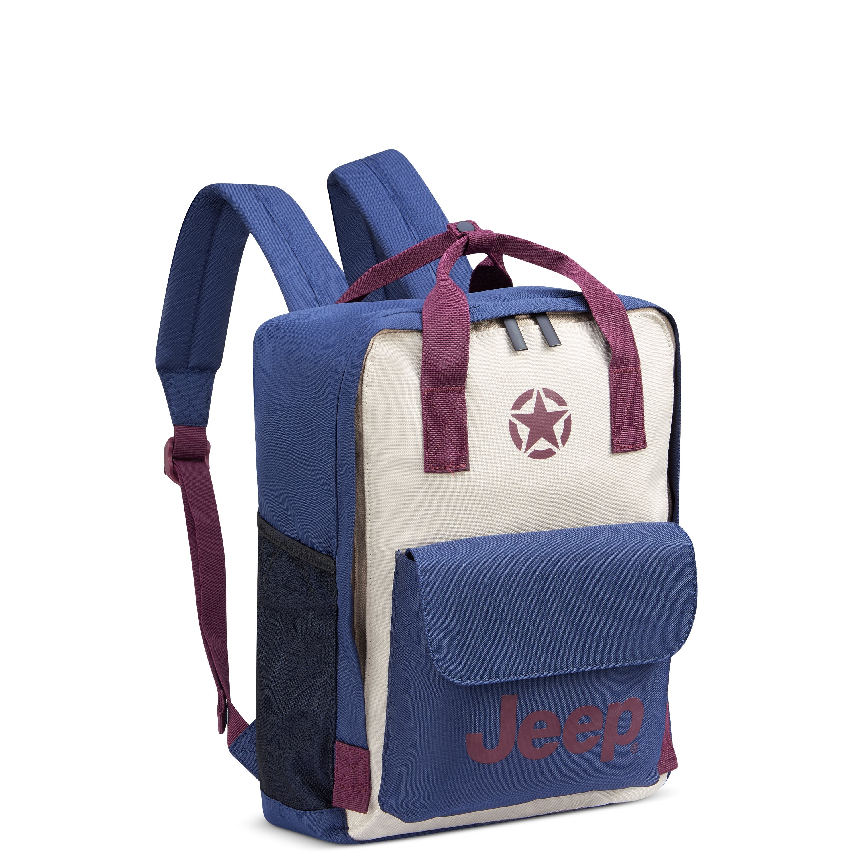 delsey-brochant-3-js014d-tote-rucksack-17l-blau-stadt image 2