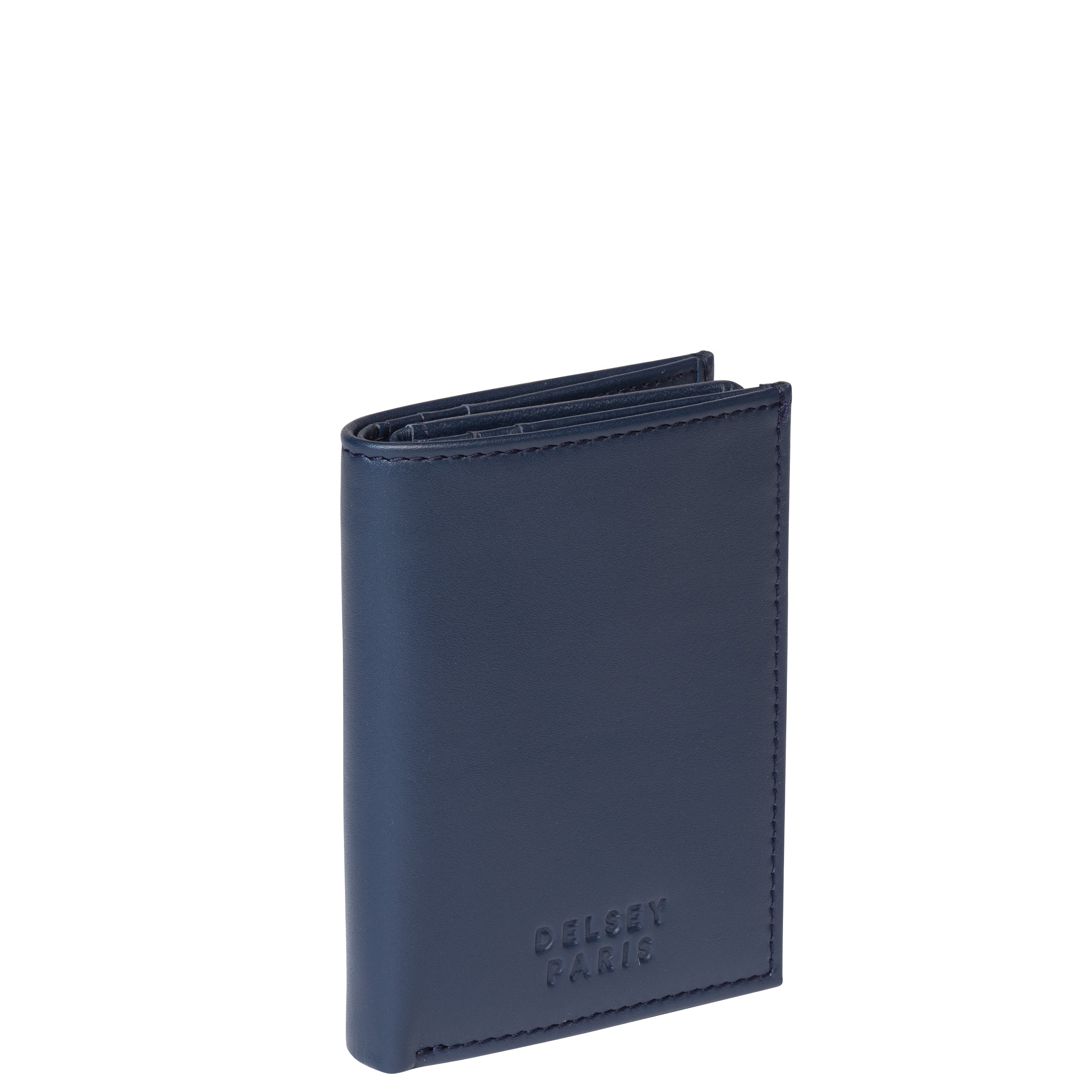delsey-paris-le-cuir-lisse-geldb-rse-marineblau-leder image 2