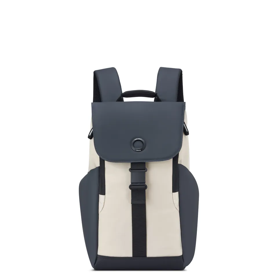 delsey-securflap-rucksack-22l-sand-laptop-daypack-mit-klappe image 1