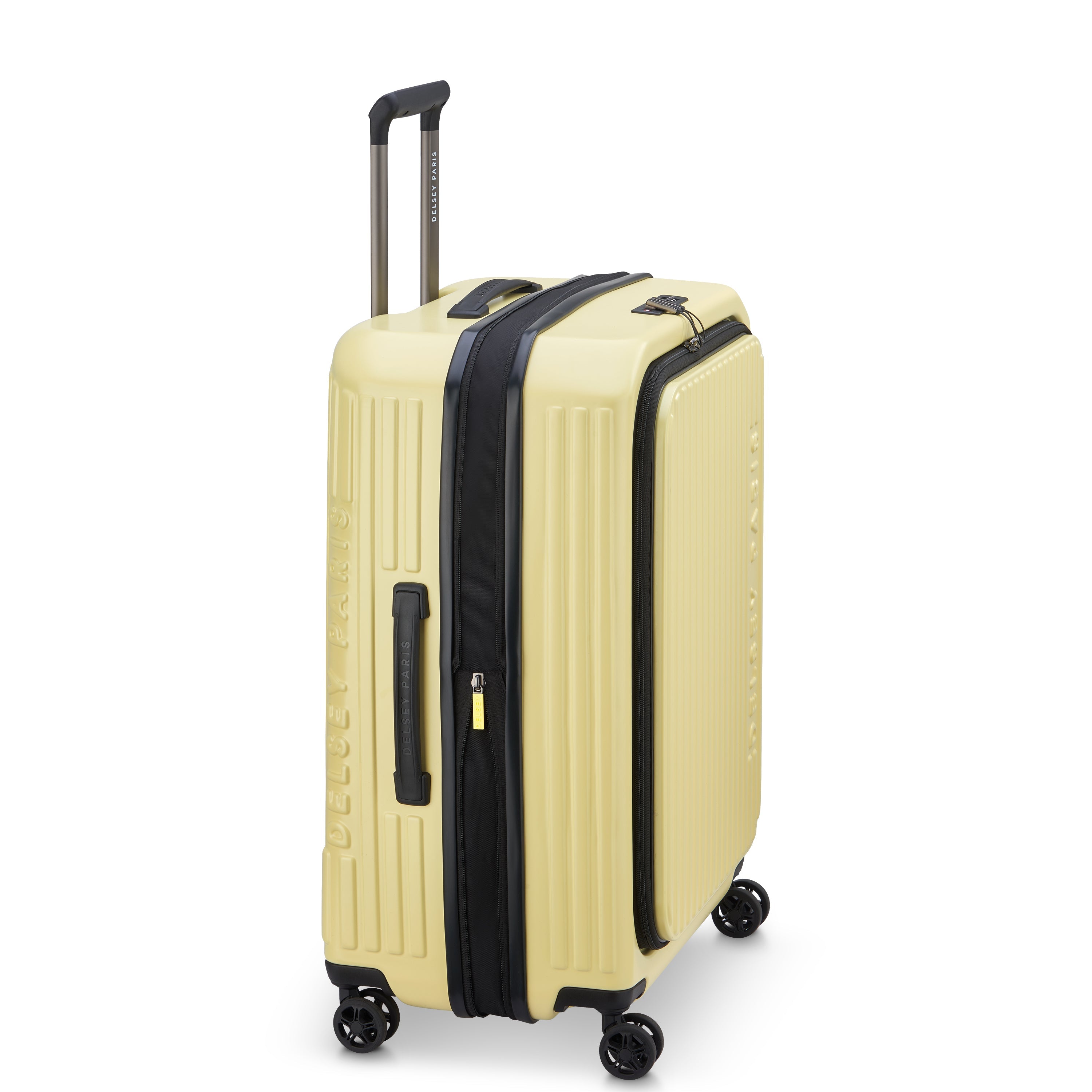 delsey-securitime-zip-55-cm-kabinenkoffer-gelb-erweiterbar image 6