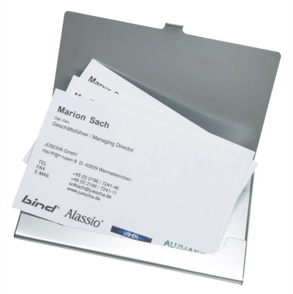 alumaxx-visitenkarten-etui-aluminium-silber-matt-10-karten image 1