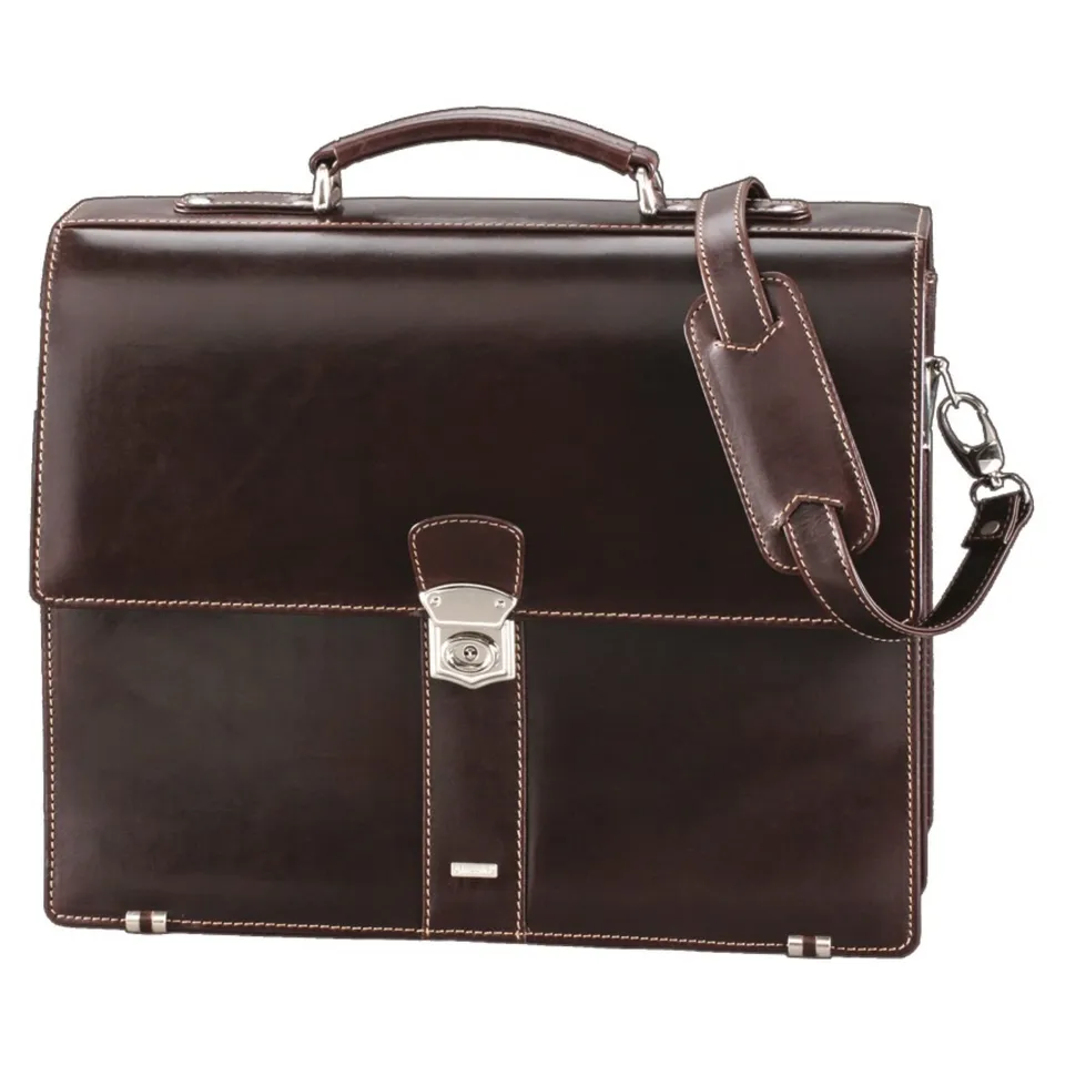 alumaxx-aktentasche-monaco-aktentasche-leder-dunkelbraun-antik image 1
