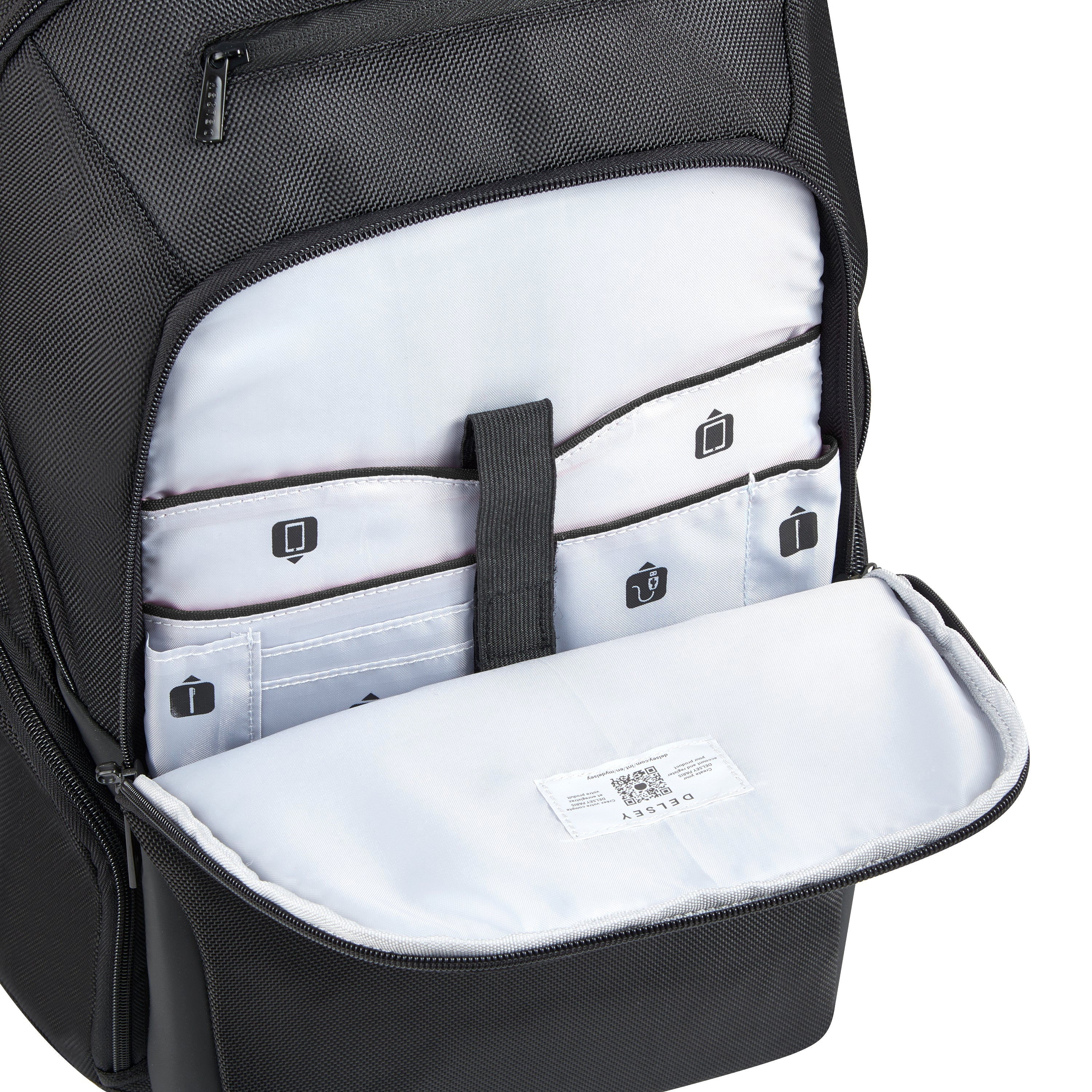 delsey-parvis-plus-rucksack-22l-schwarz-2-f-cher-laptop image 7