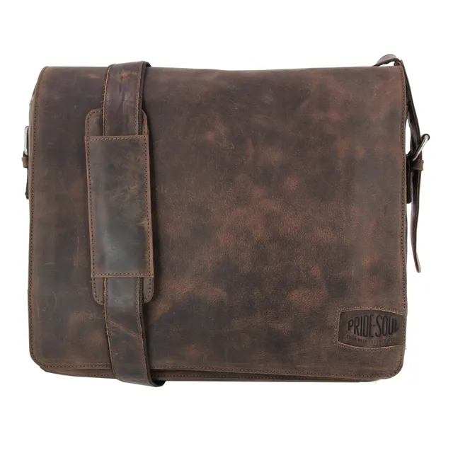 alumaxx-ben-umh-ngetasche-braun-leder-laptop-vintage image 1