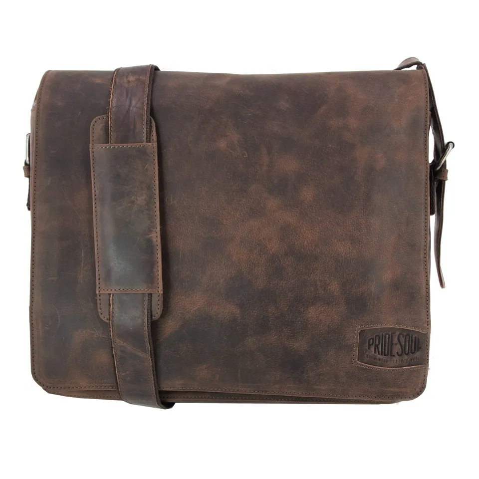 alumaxx-ben-umh-ngetasche-braun-leder-laptop-vintage image 1