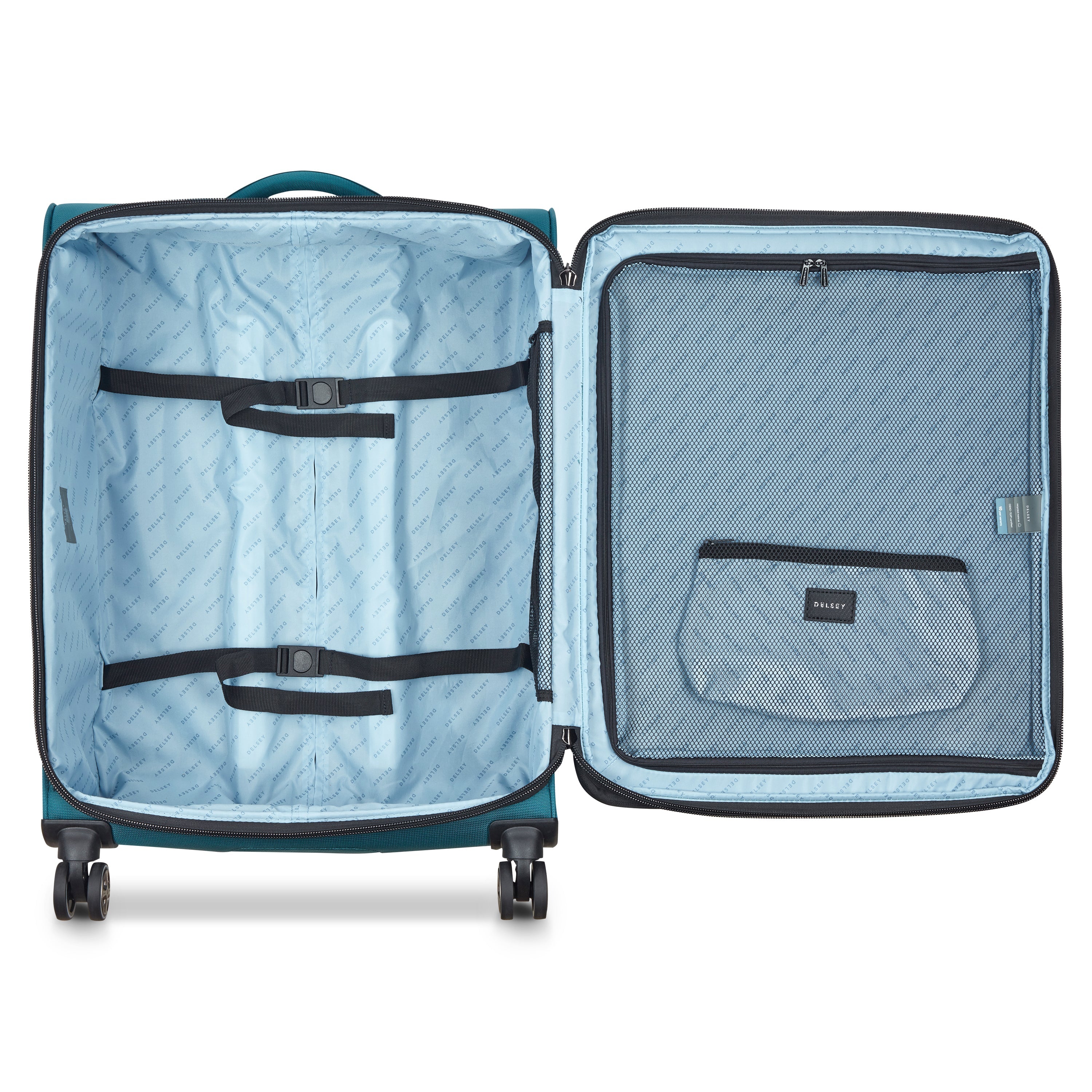 delsey-shadow-dlx-koffer-70-cm-teal-blue-weich image 6