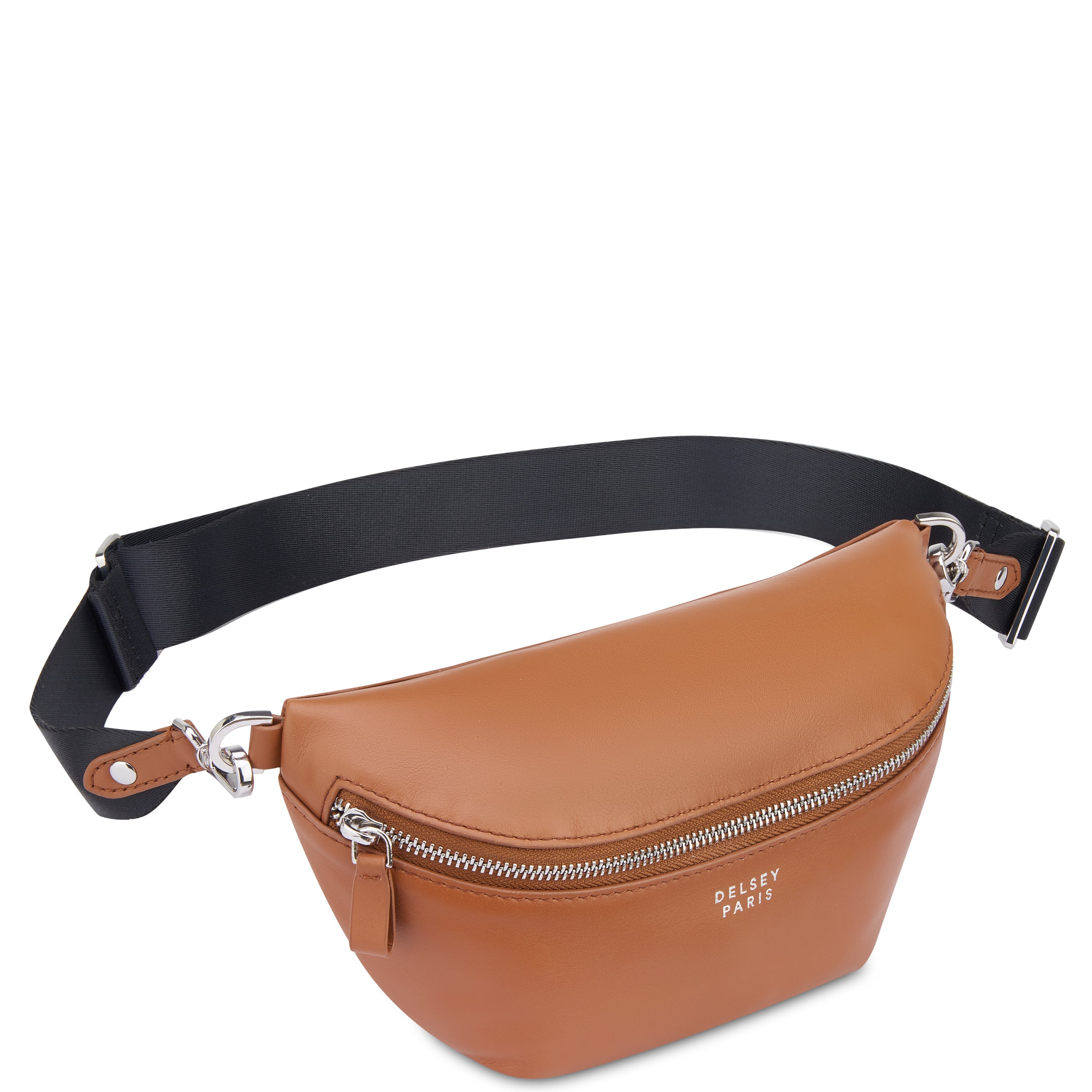 delsey-le-cuir-lisse-bauchtasche-cognac-leder image 2