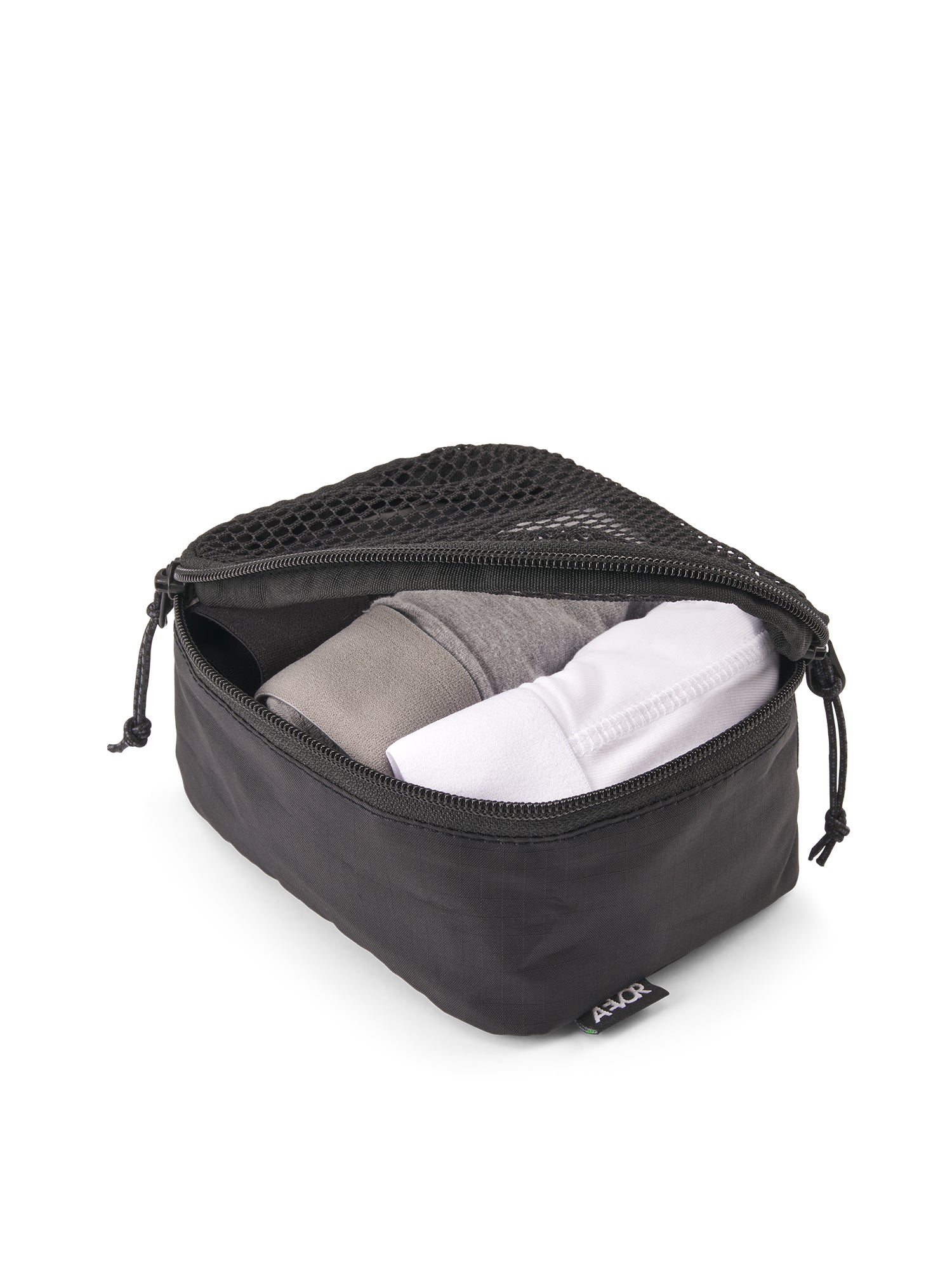 aevor-packing-cube-small-packw-rfel-ripstop-black-mesh image 2