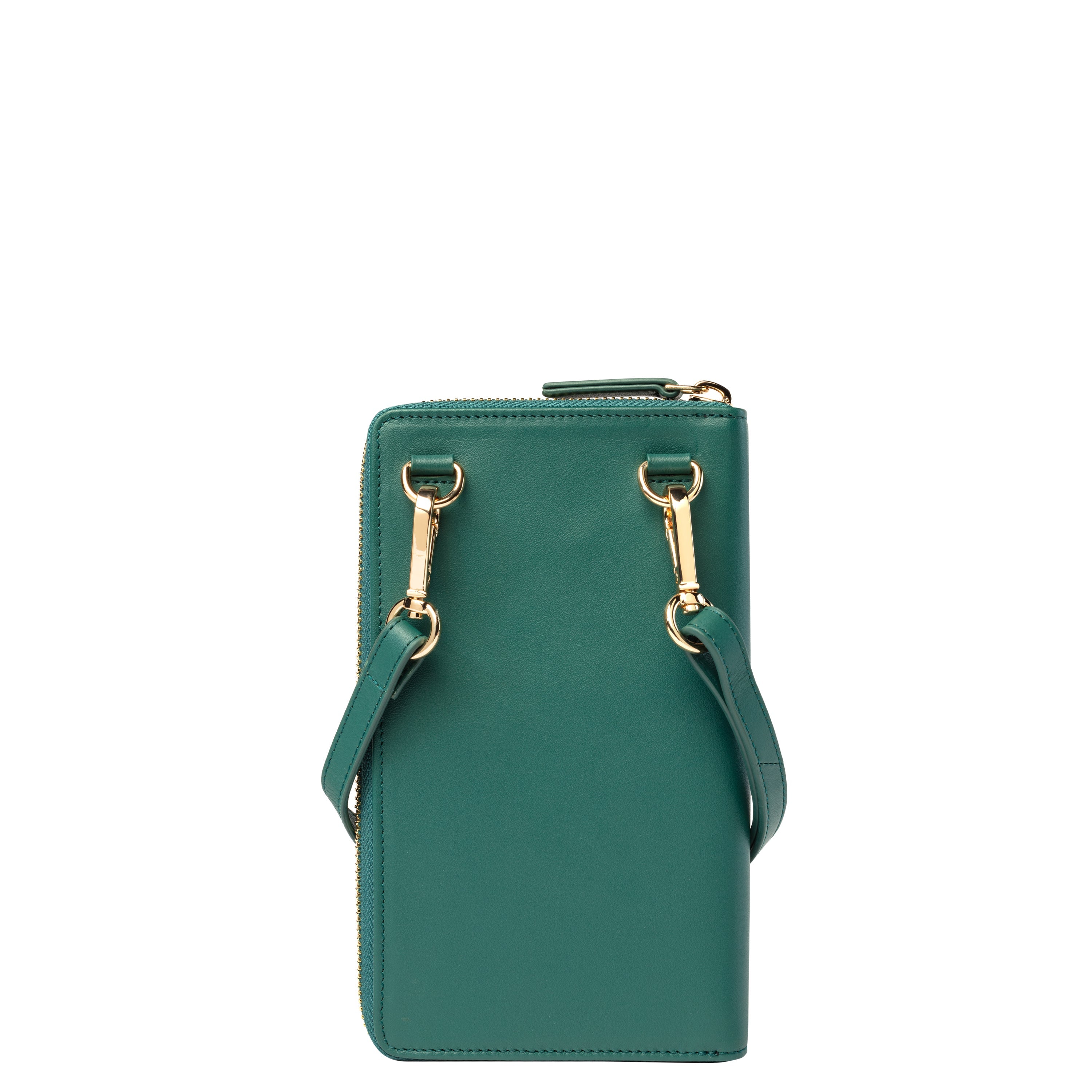 delsey-le-cuir-lisse-geldb-rse-gr-n-leder-damen image 8