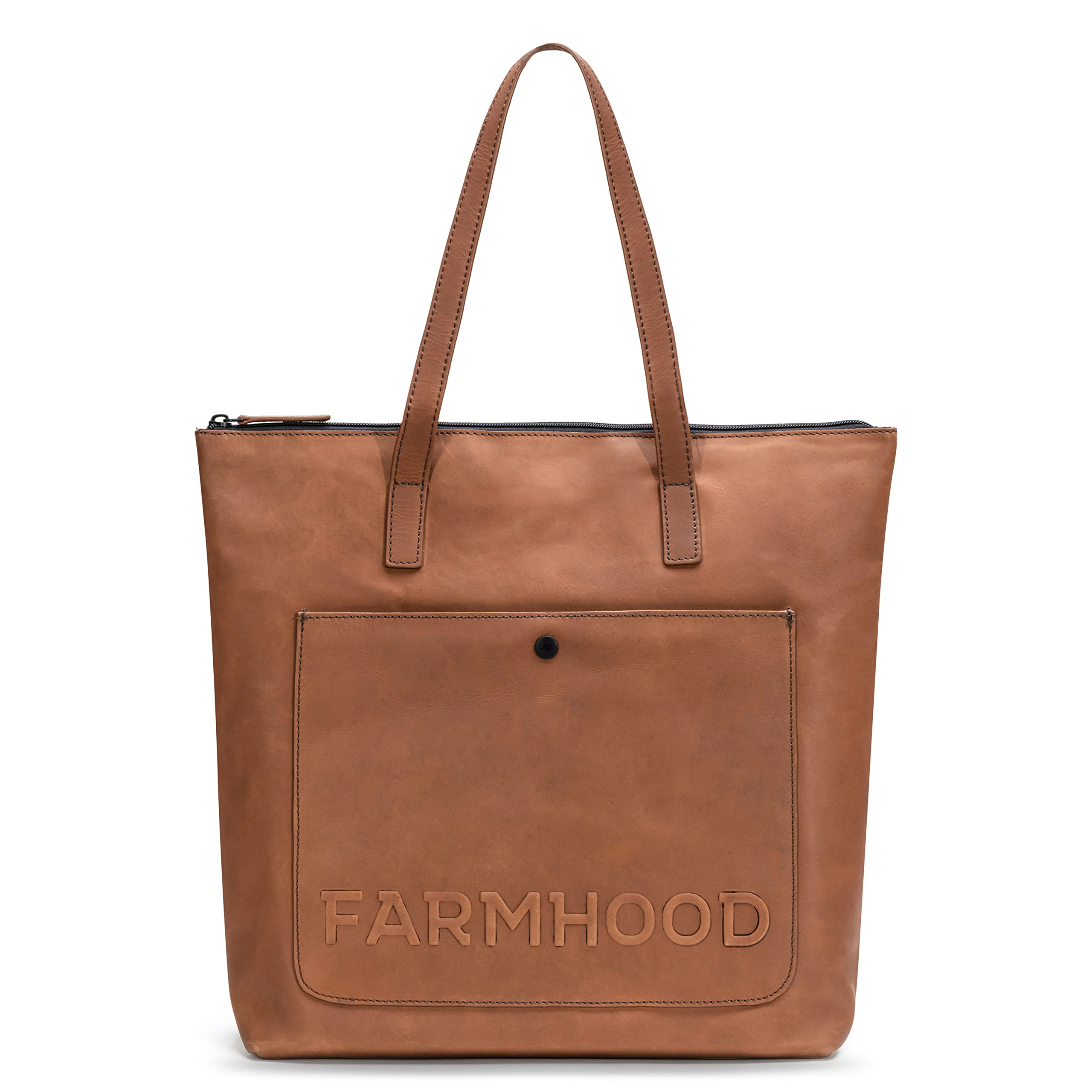 farmhood-nashville-shopper-leder-35-cm-schultertasche-reissverschluss image 1