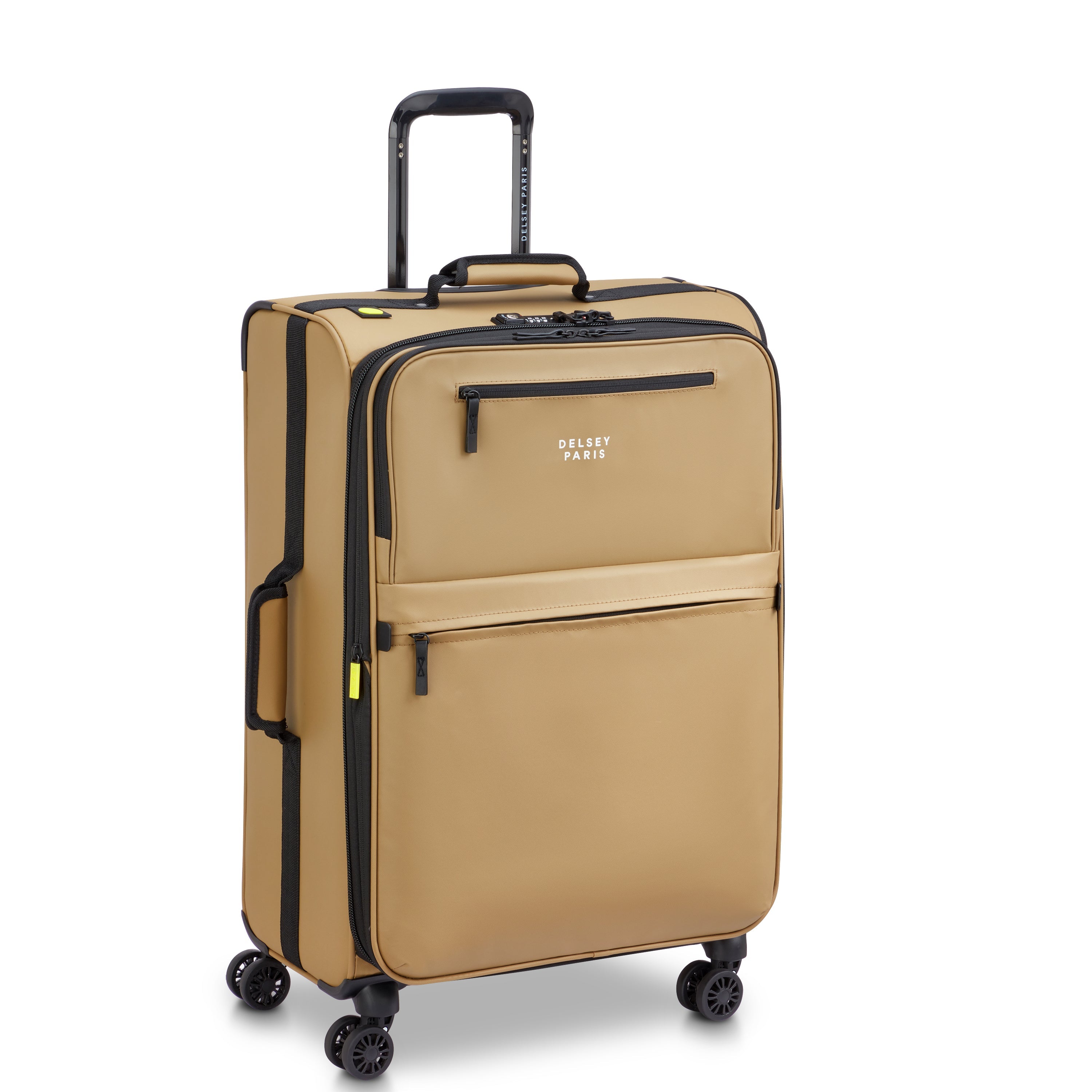 delsey-paris-maubert-2-0-koffer-66-cm-beige-erweiterbar image 2