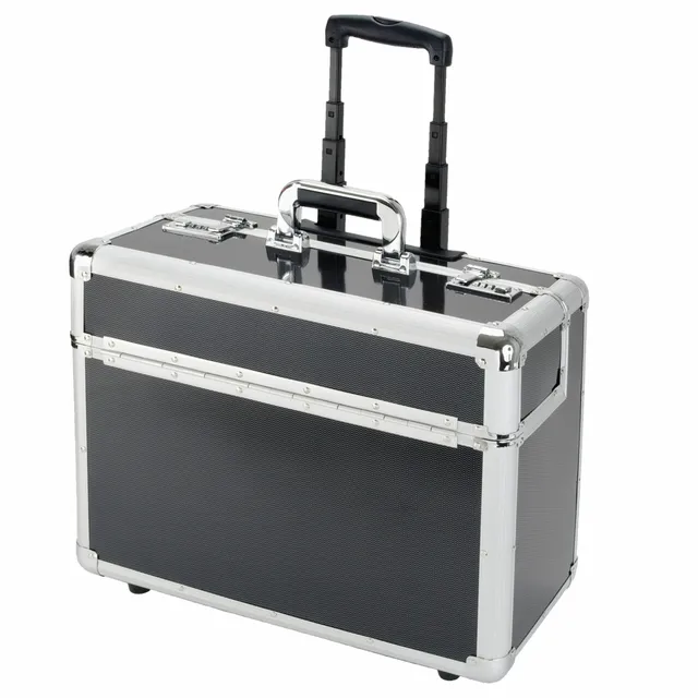 alumaxx-c-2-pilotenkoffer-carbon-silber-aluminium-trolley image 1