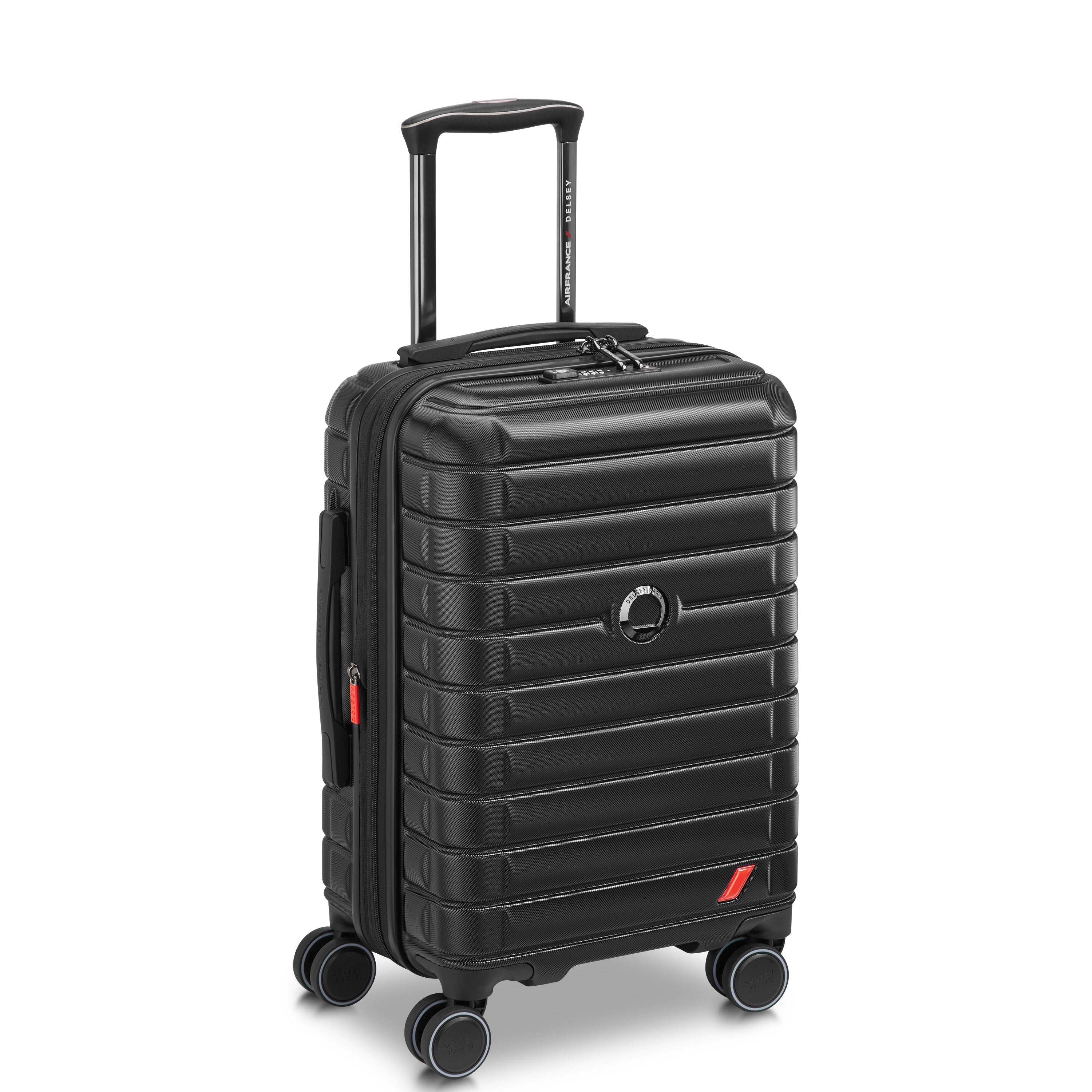 delsey-elegance-55-cm-kabinenkoffer-schwarz-erweiterbar image 2