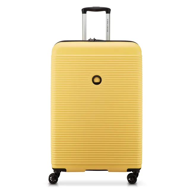 delsey-carrousel-2-freestyle-hartschalenkoffer-76-cm-gelb-erweiterbar image 1