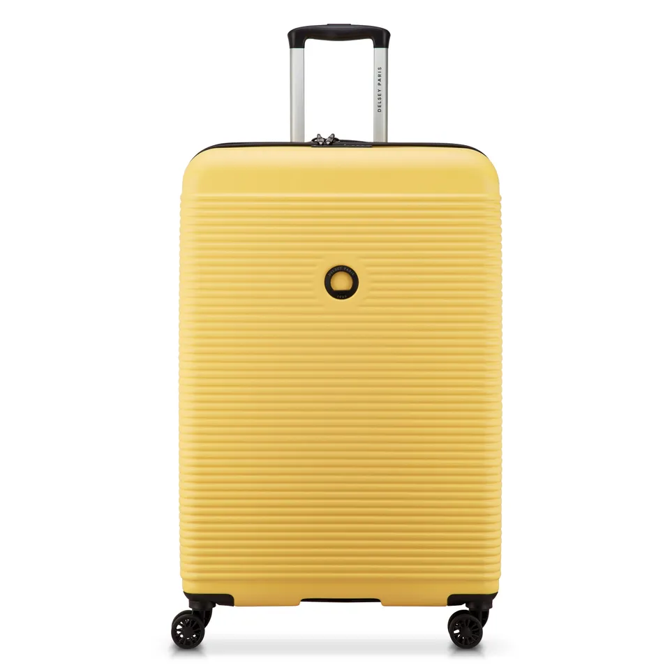 delsey-carrousel-2-freestyle-hartschalenkoffer-76-cm-gelb-erweiterbar image 1