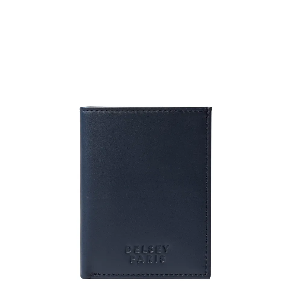 delsey-paris-le-cuir-lisse-geldb-rse-marineblau-leder image 1