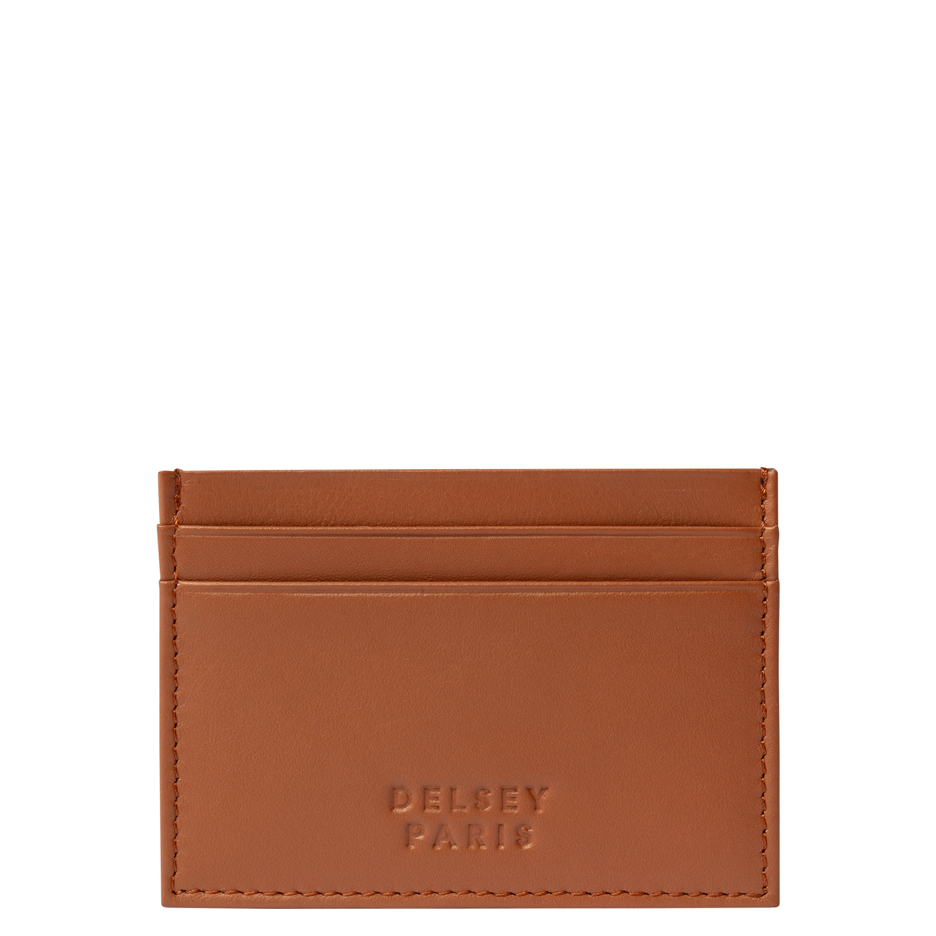 delsey-paris-le-cuir-lisse-kartenetui-cognac-leder-kartenhalter image 1