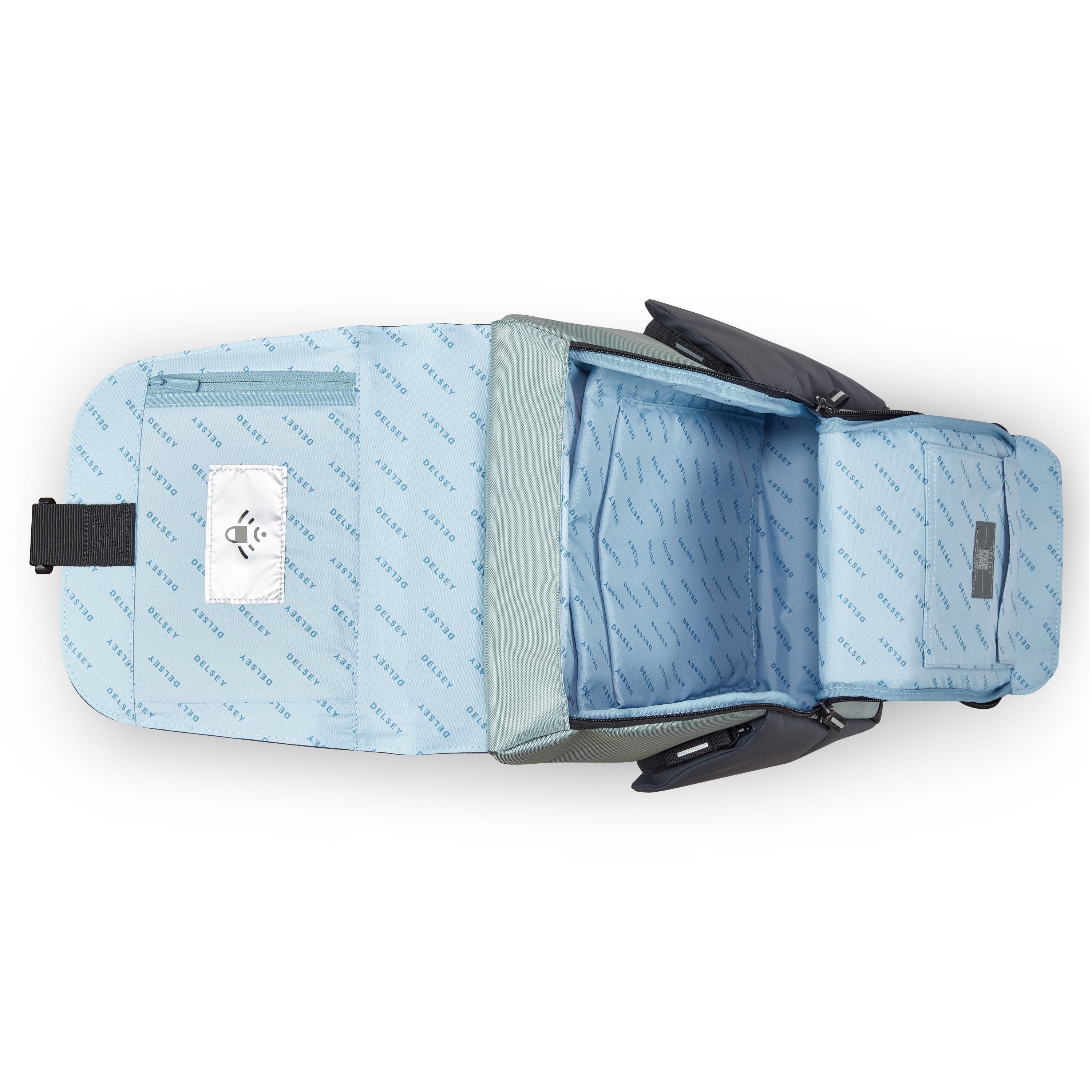 delsey-securflap-rucksack-22-l-sage-green-laptop image 3
