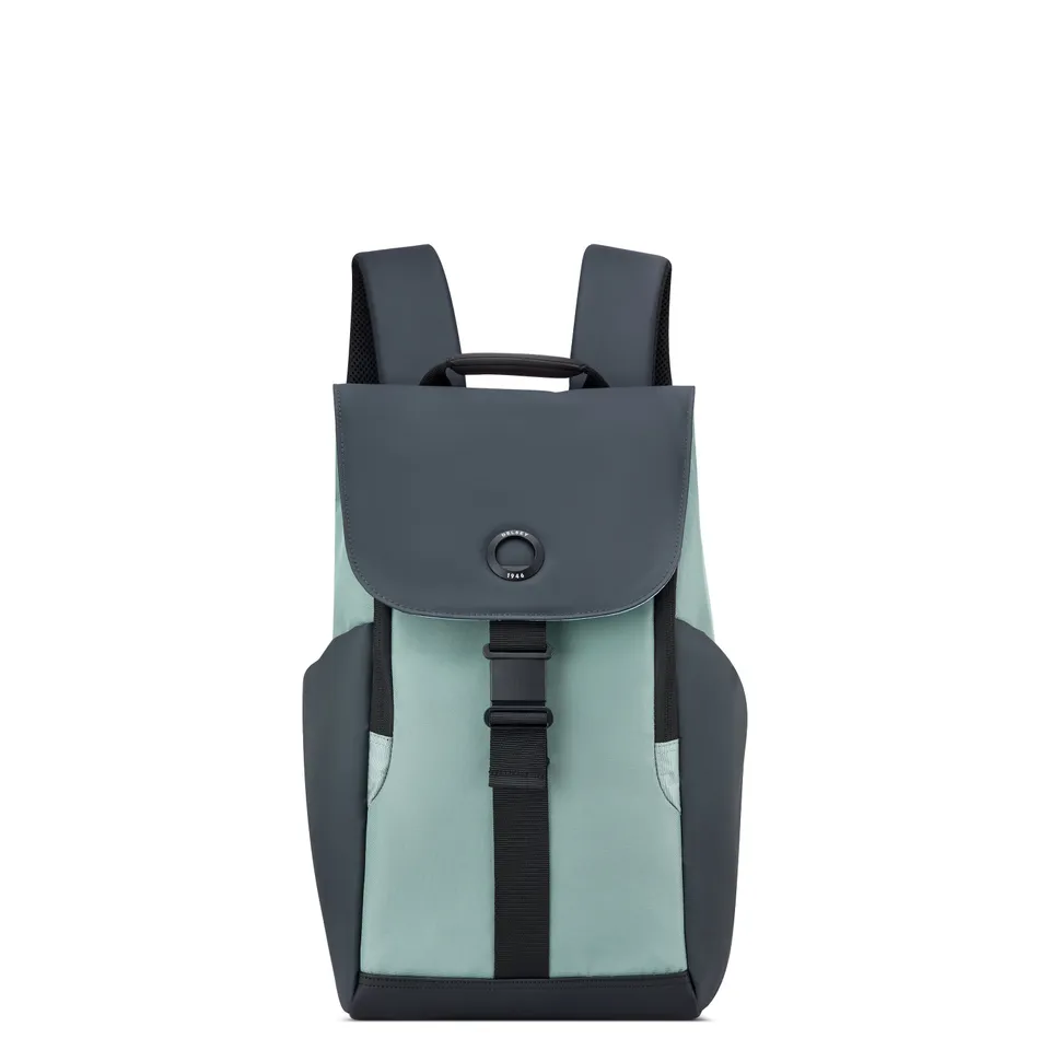 delsey-securflap-rucksack-22-l-sage-green-laptop image 1