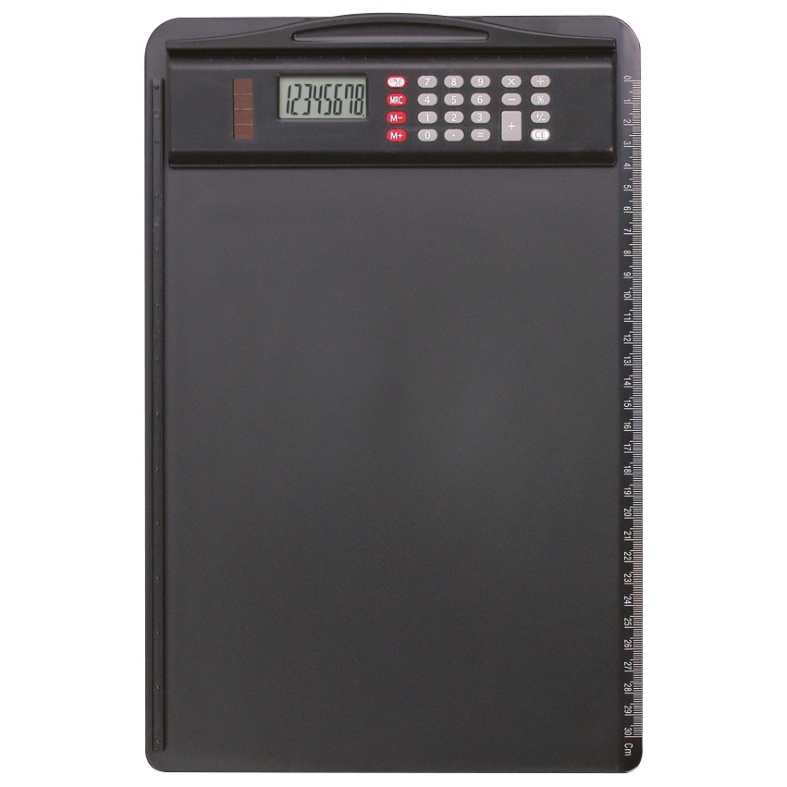 alumaxx-schreibmappen-klemmbrett-schwarz-mit-taschenrechner image 1