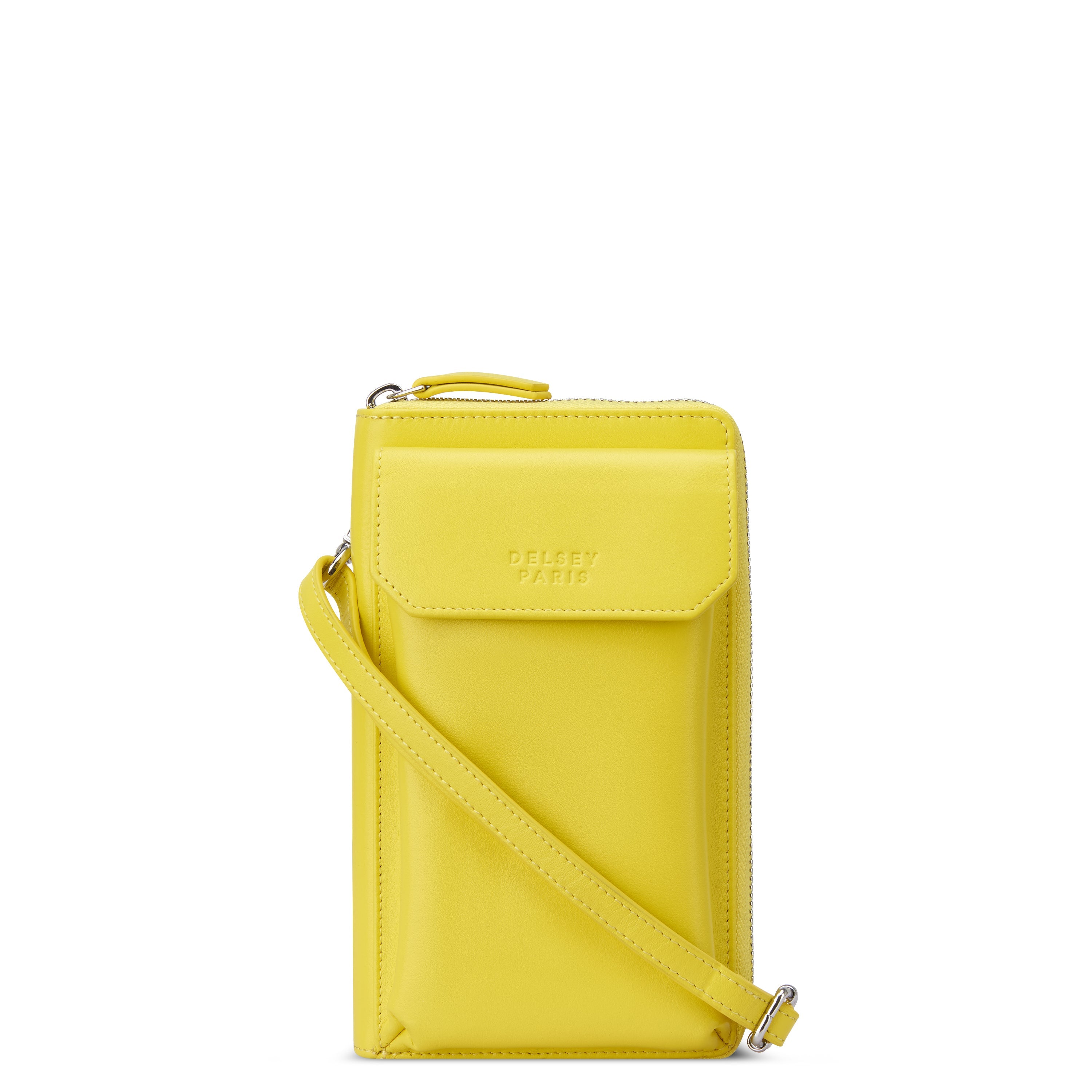 delsey-le-cuir-lisse-geldb-rse-gelb-leder-damen image 5