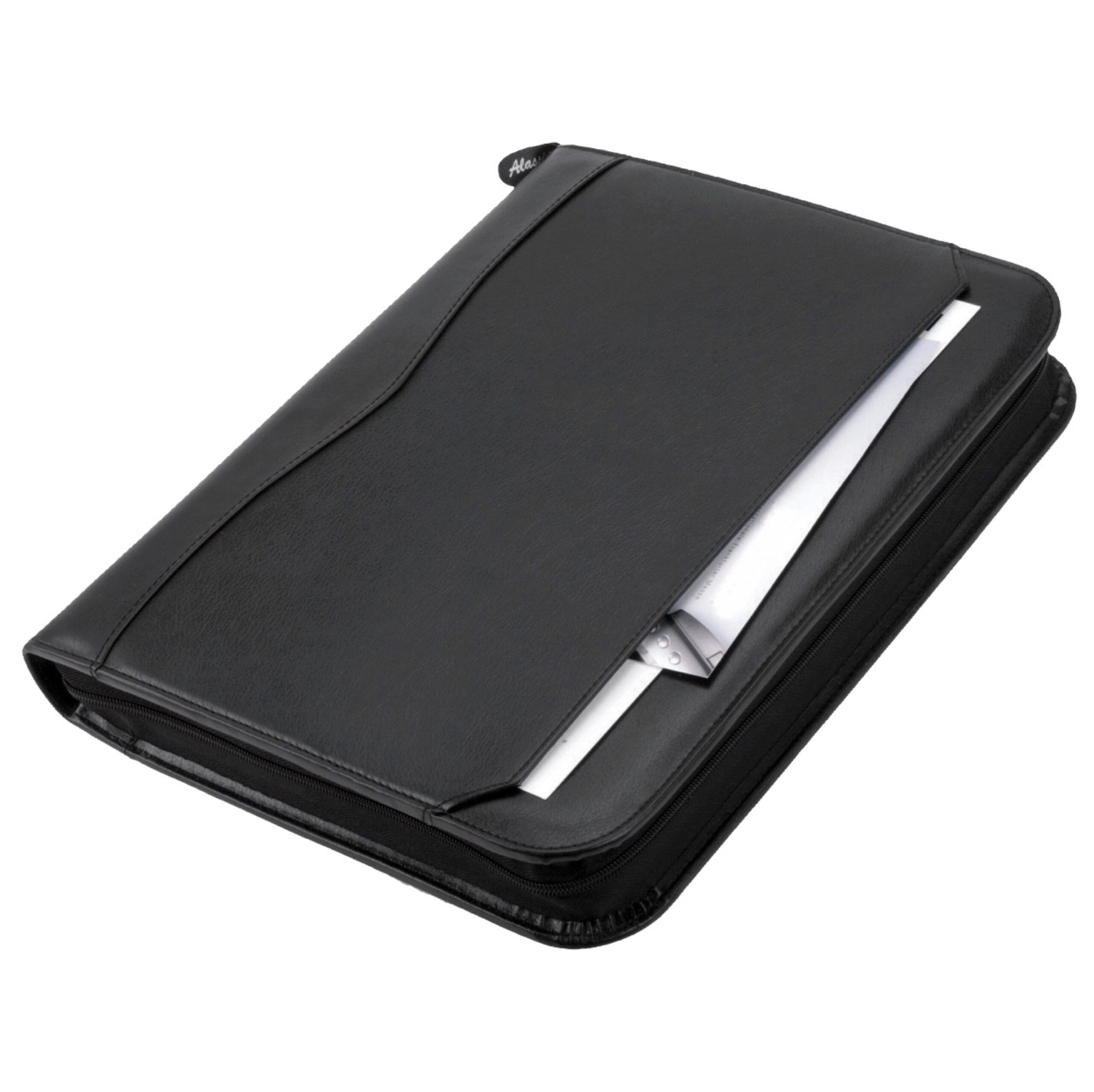alumaxx-reggio-ringbuchmappe-a4-schwarz-mit-taschenrechner image 2